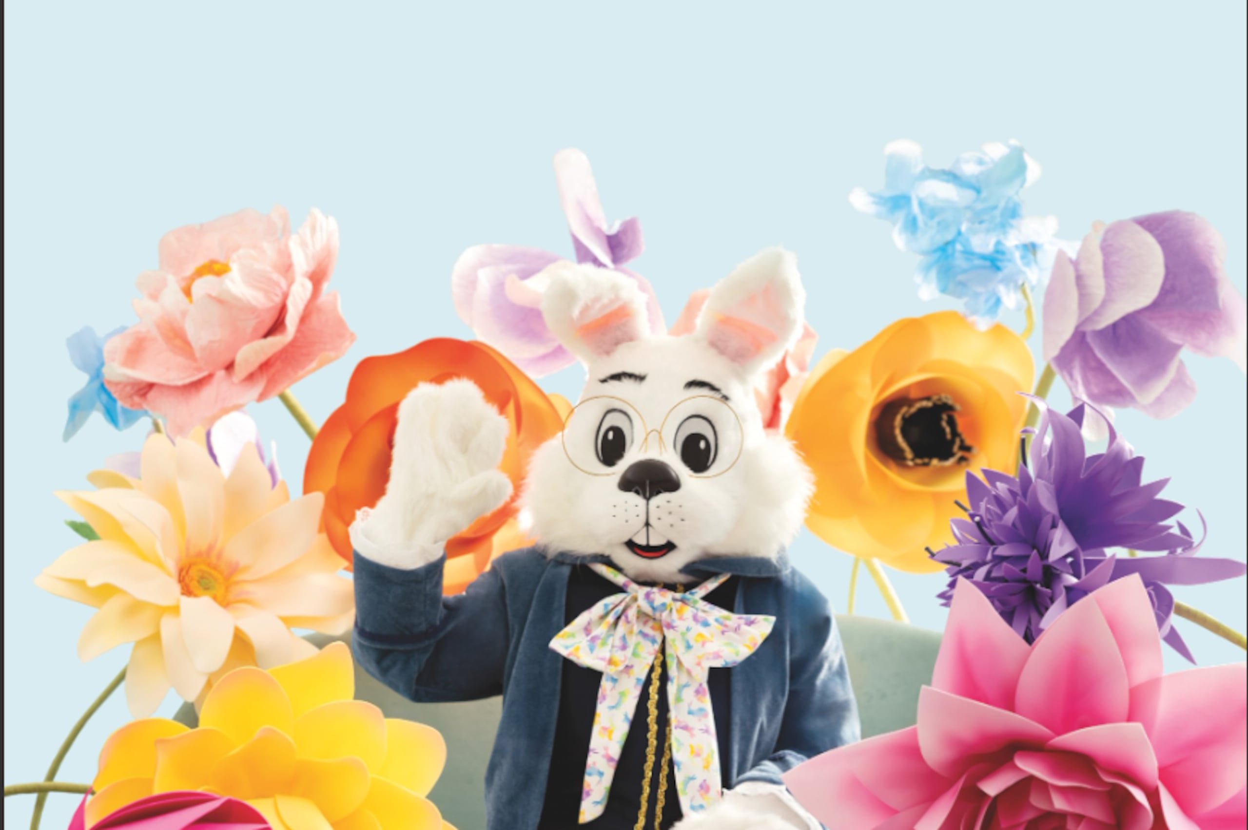 Fotos gratis con el conejo de pascua en Plaza Carolina