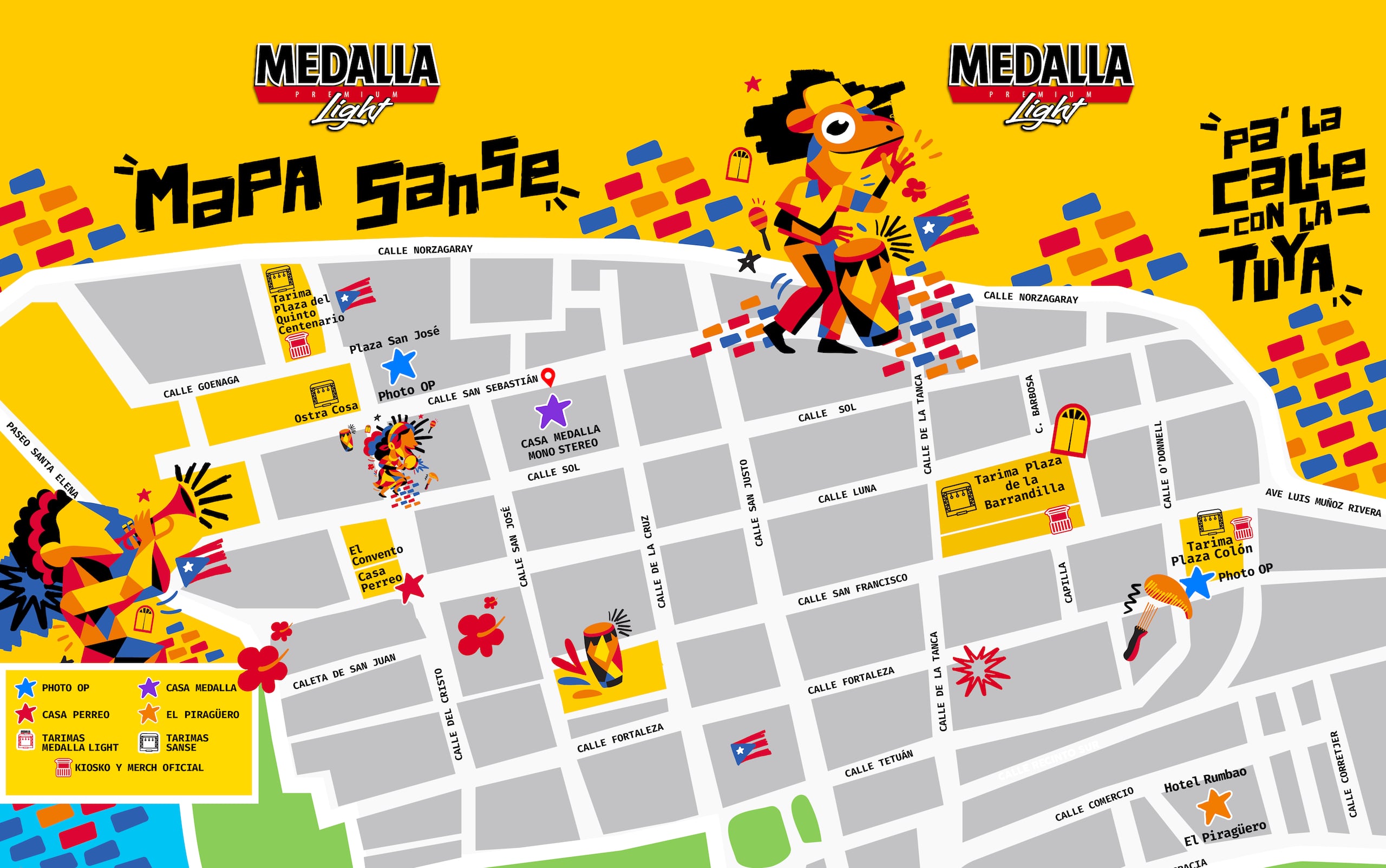 Usa y comparte el mapa con los ''spots'' favoritos en el Viejo San Juan.