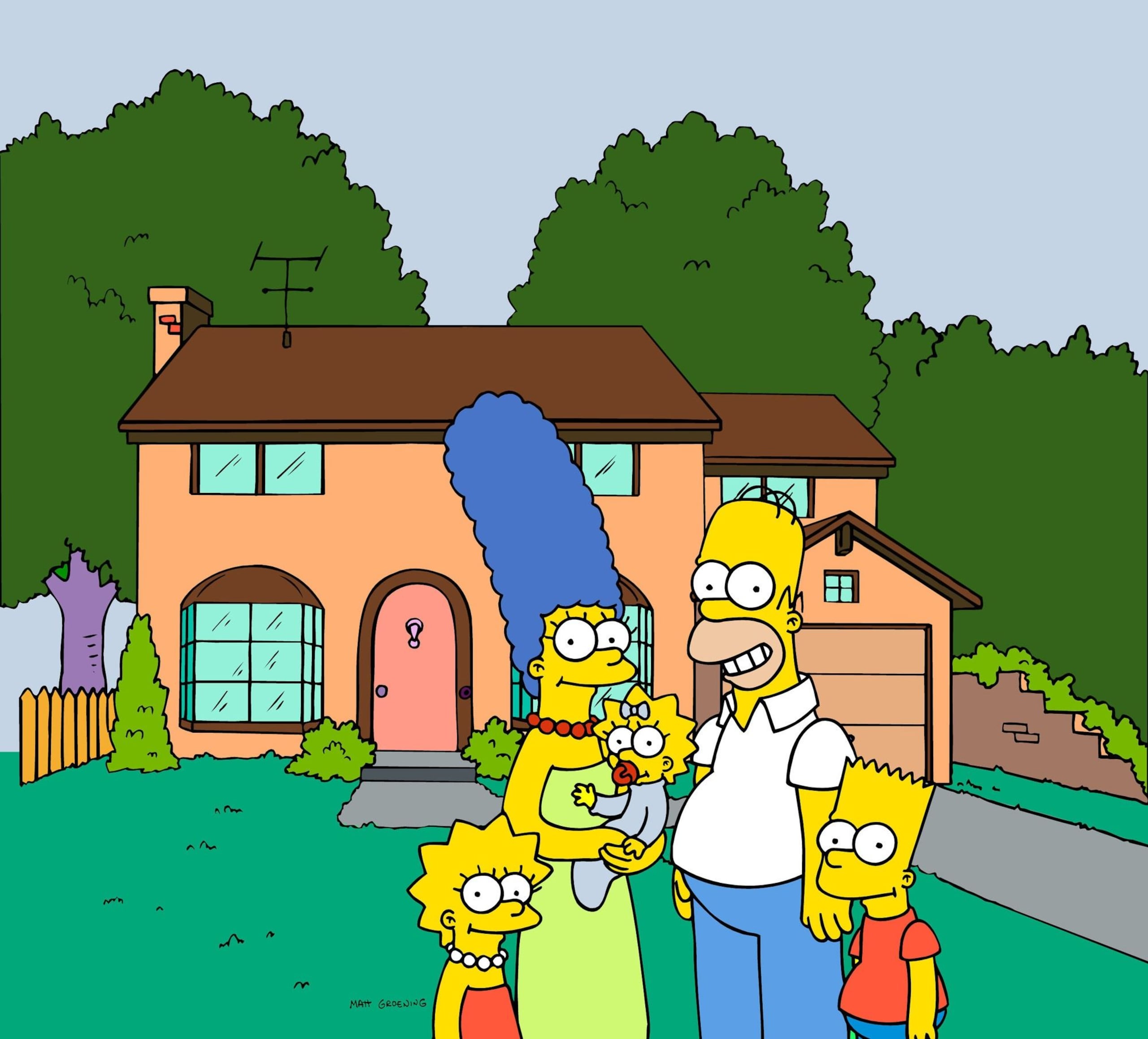En la grabación se ve a los habitantes de Springfield marchando con antorchas y luego las imágenes de la protesta en La Paz (AP)