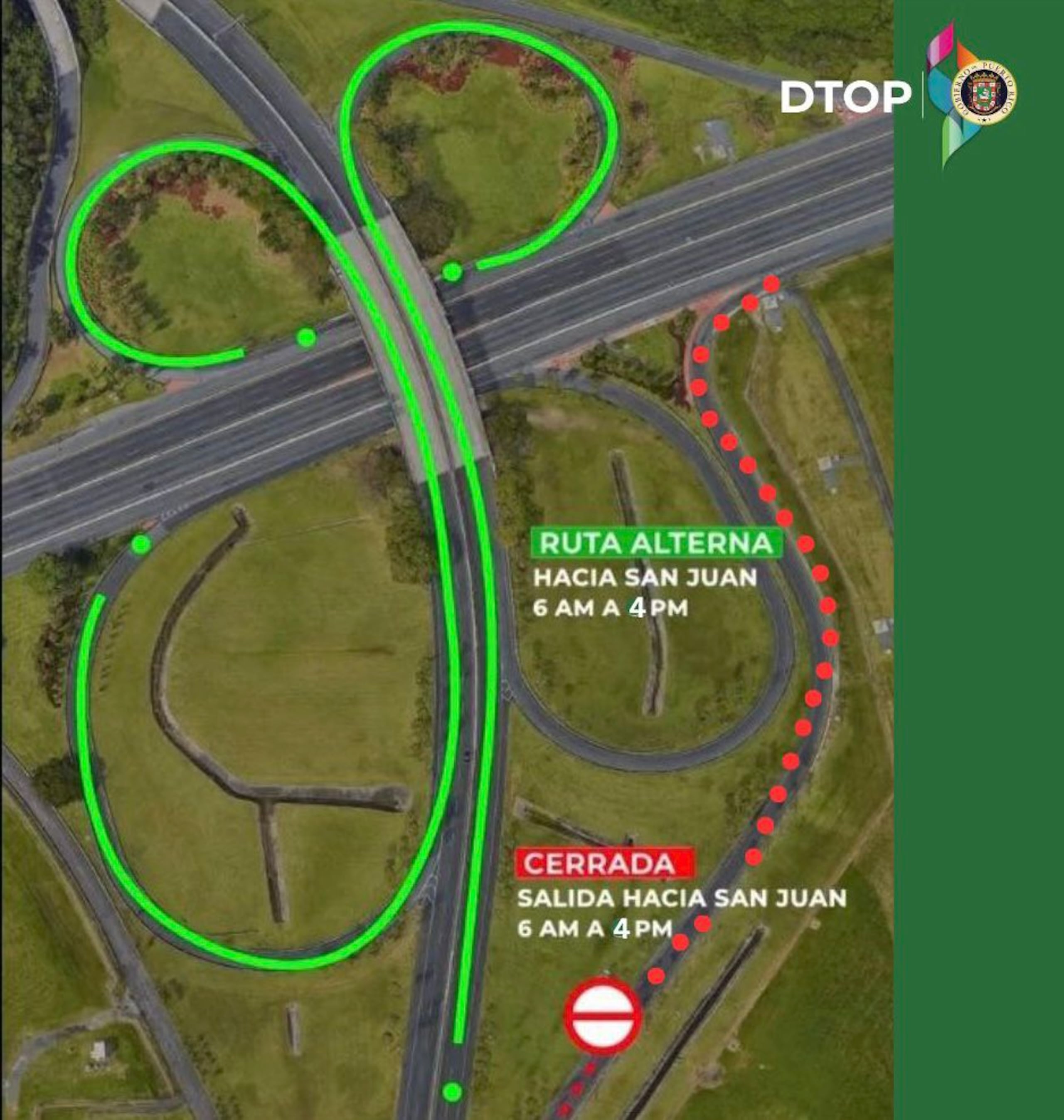 Rutas alternas ante cierre de salida del aeropuerto Luis Muñoz Marín hacia la Baldorioty.