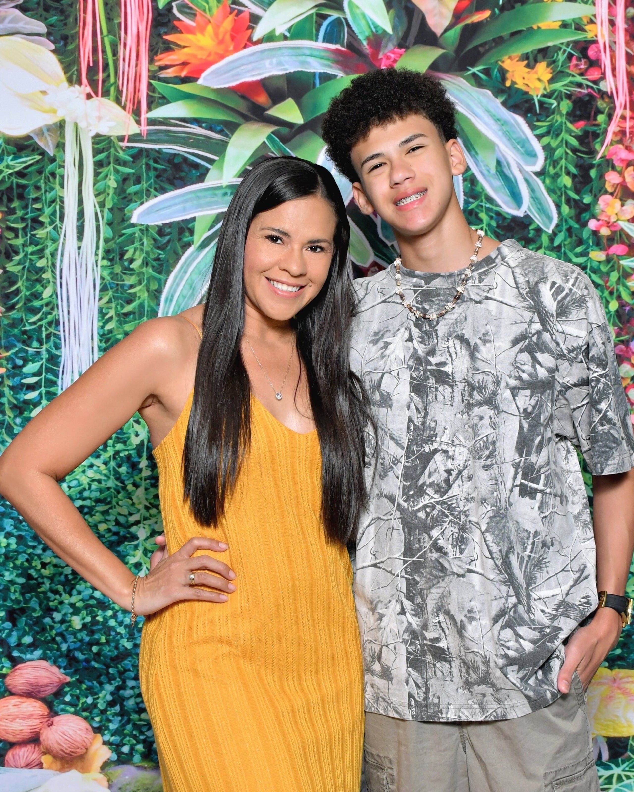 Nesmary Padilla y su hijo Héctor Fabián Campos