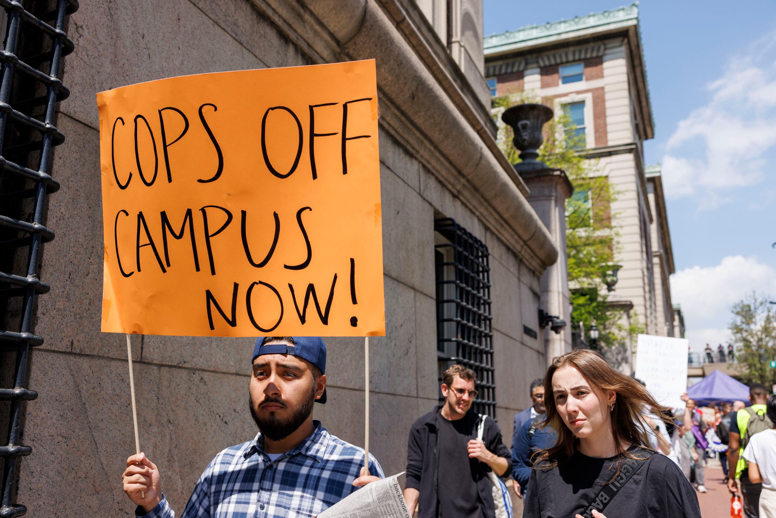 Estudiantes de Columbia han protestado contra Trump.