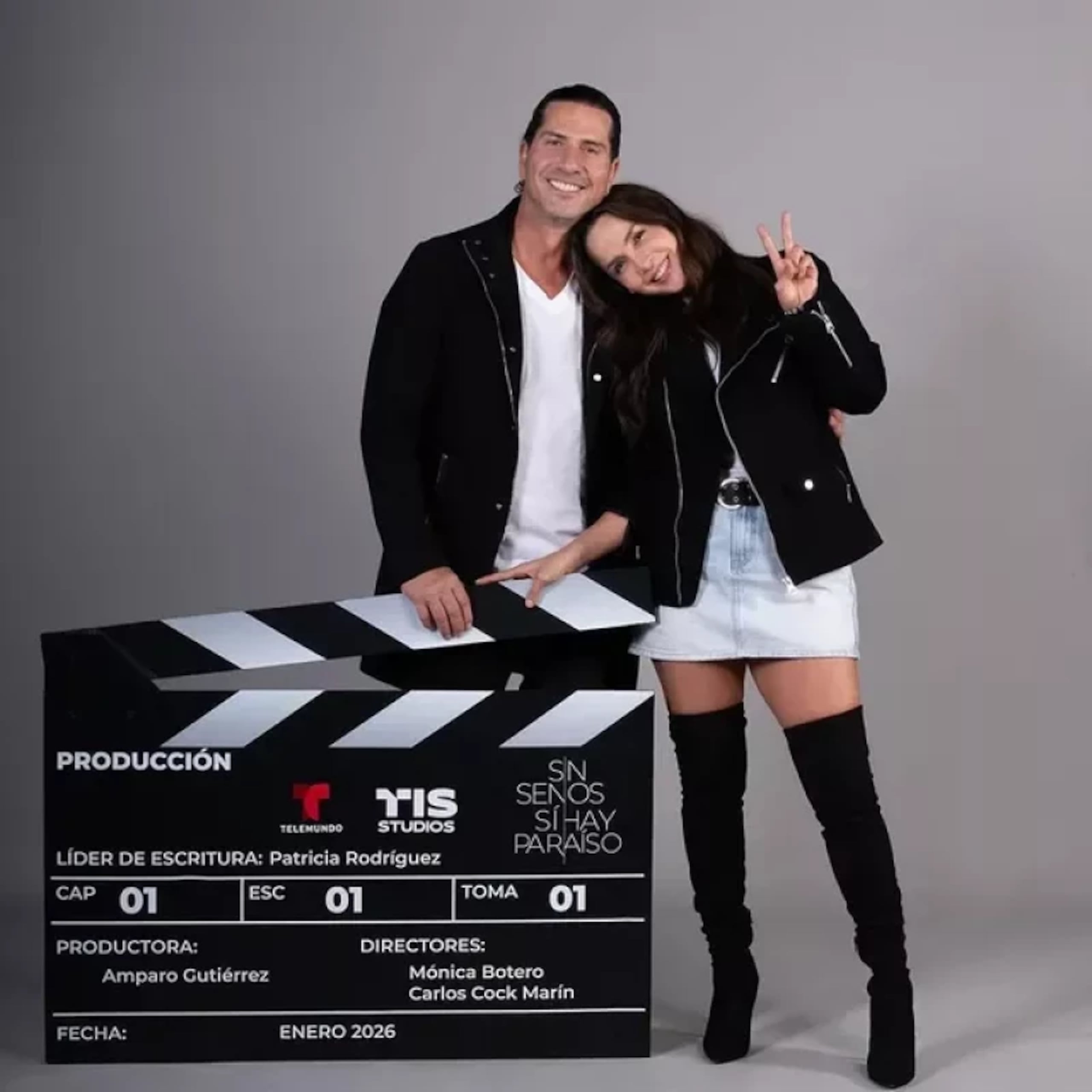 Gregorio Pernia y Carmen Villalobos de 'Sin senos sí hay paraíso'.