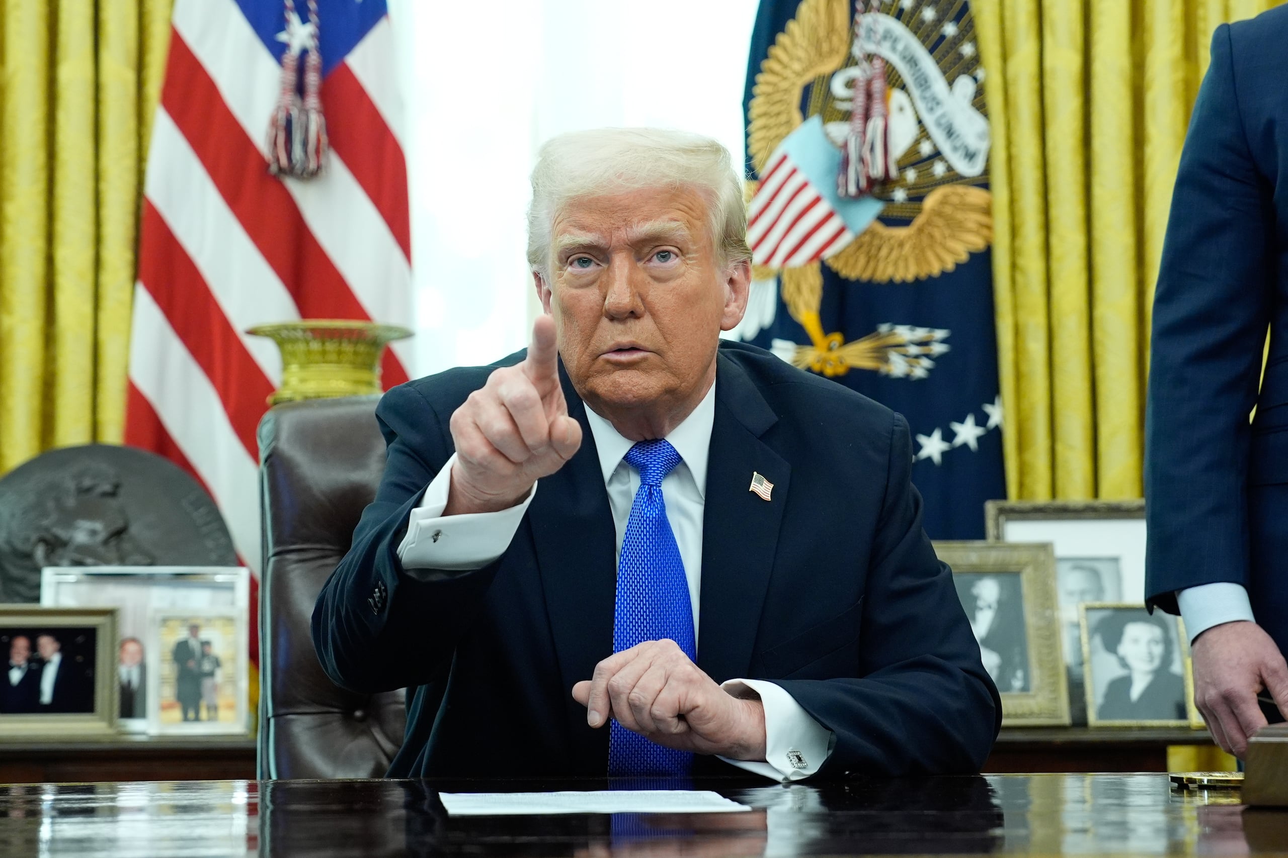 El presidente de Estados Unidos, Donald Trump. (EFE/EPA/YURI GRIPAS/POOL)