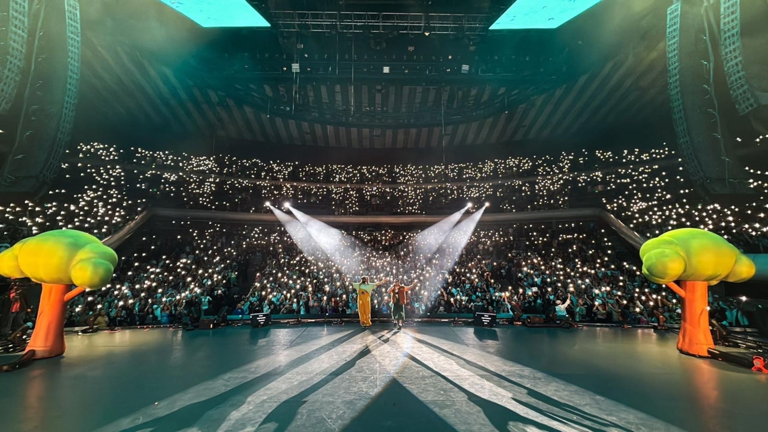 El concierto duró más de dos horas.