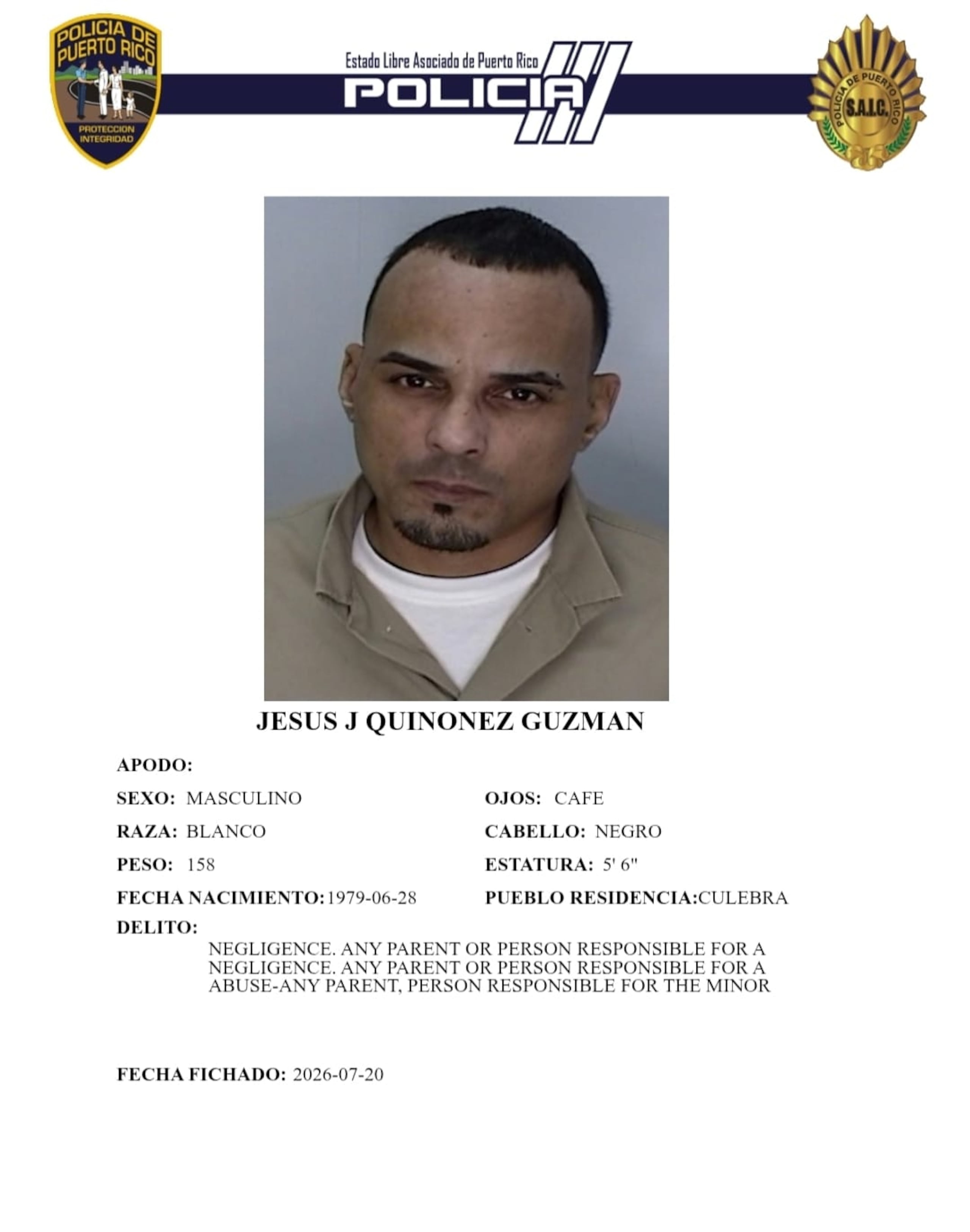 Jesús Jonathan Quiñonez Guzmán, de 47 años y padrastro del menor.