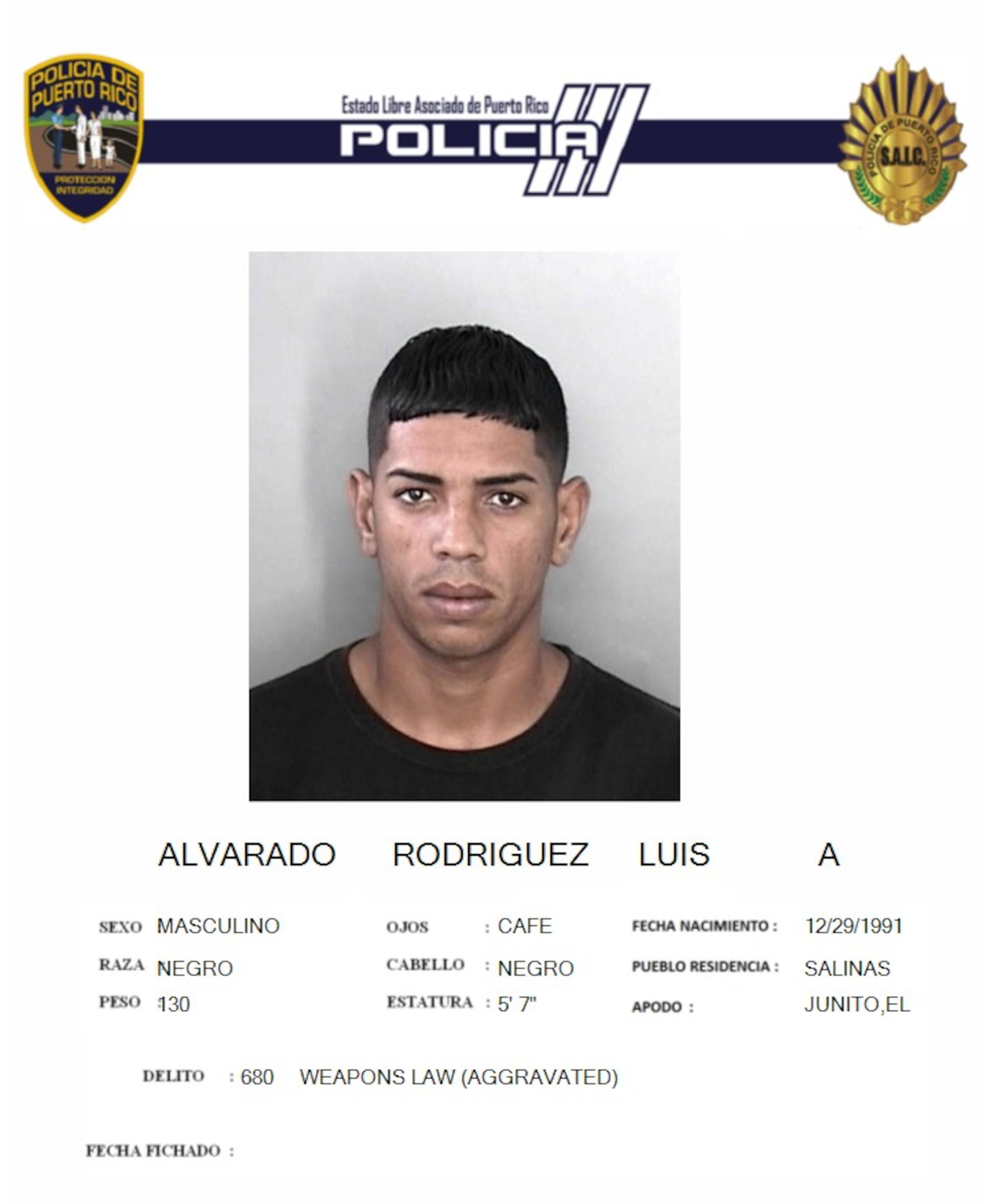 Luis A. Alvarado Rodríguez fue asesinado en el estacionamiento de un negocio en Salinas.