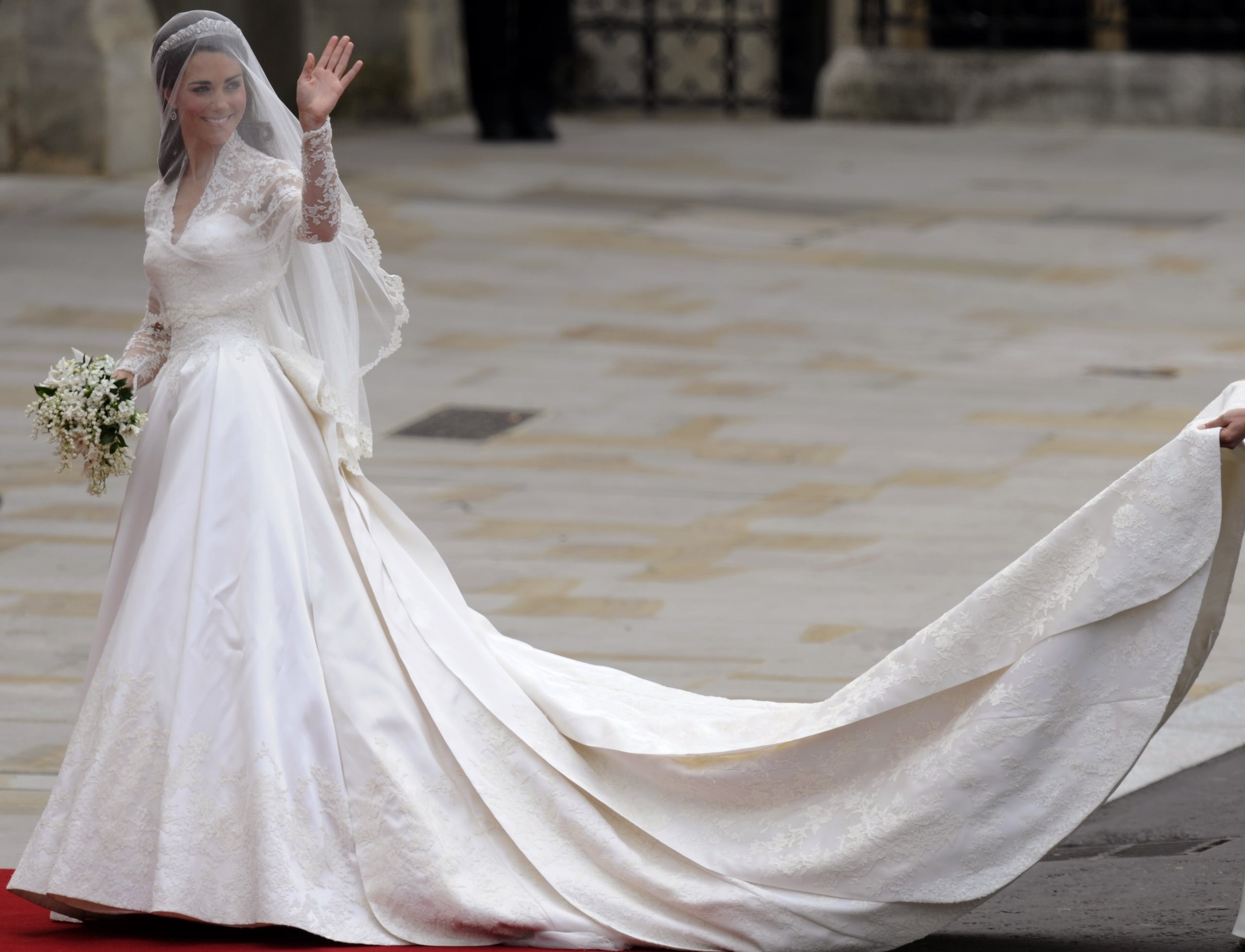 Lució hermosa durante su boda en el 2011.