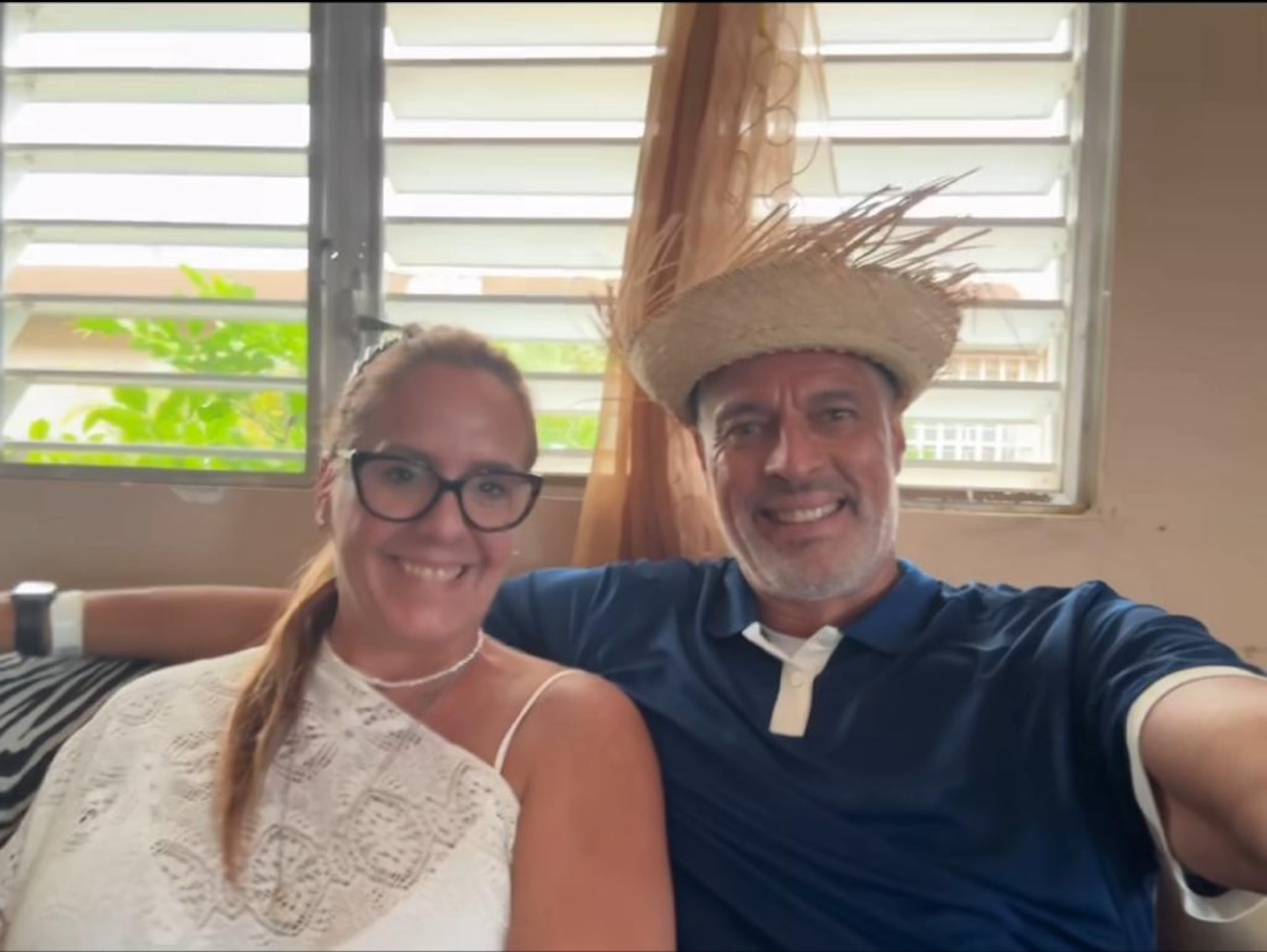 José "Piculín" Ortiz junto a su esposa Sylvia Ríos.