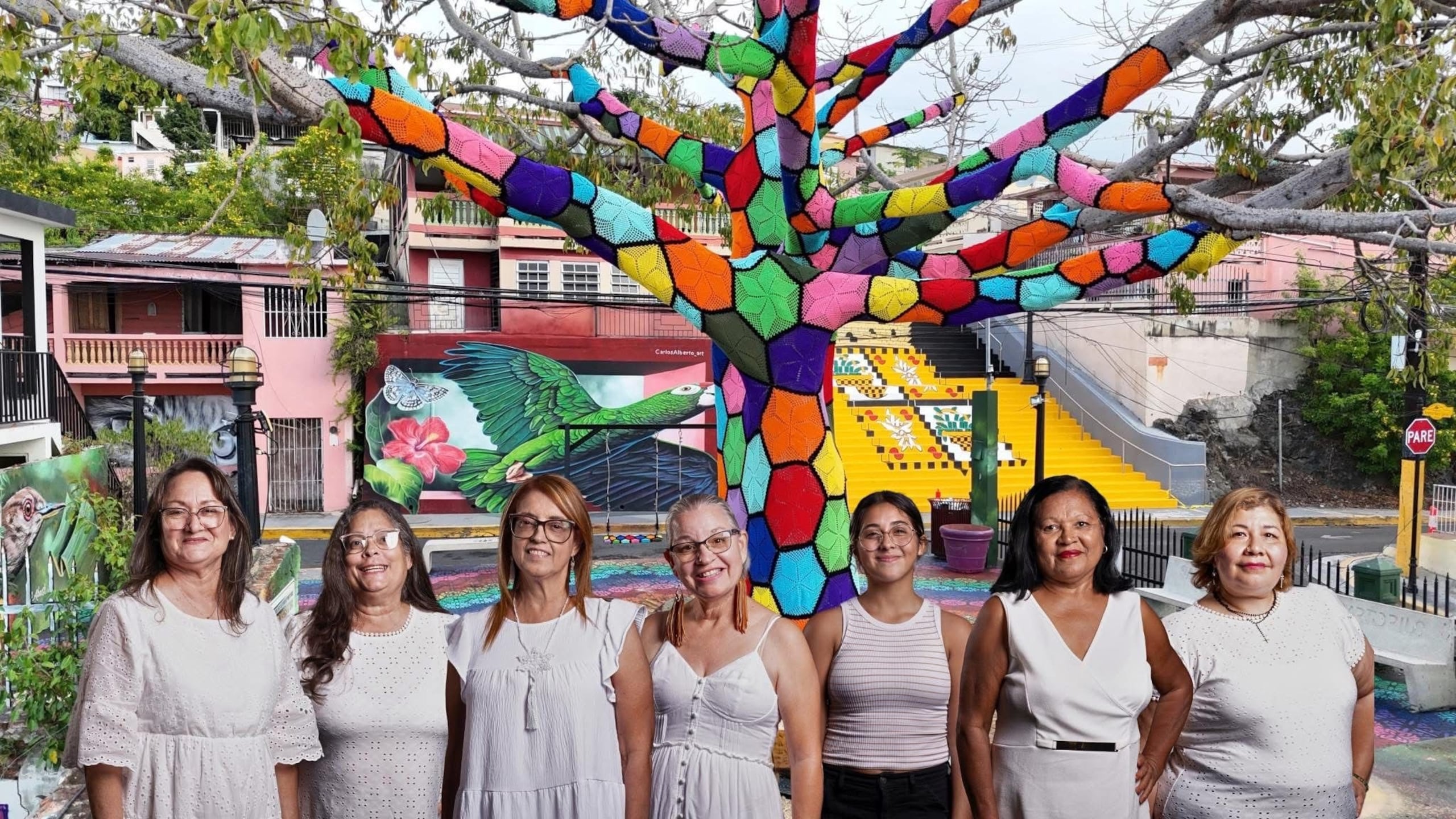 En esta ocasión, siete tejedoras respondieron al llamado y, gracias a su ardua labor, “renovamos el tejido, y le cambiamos los colores”.