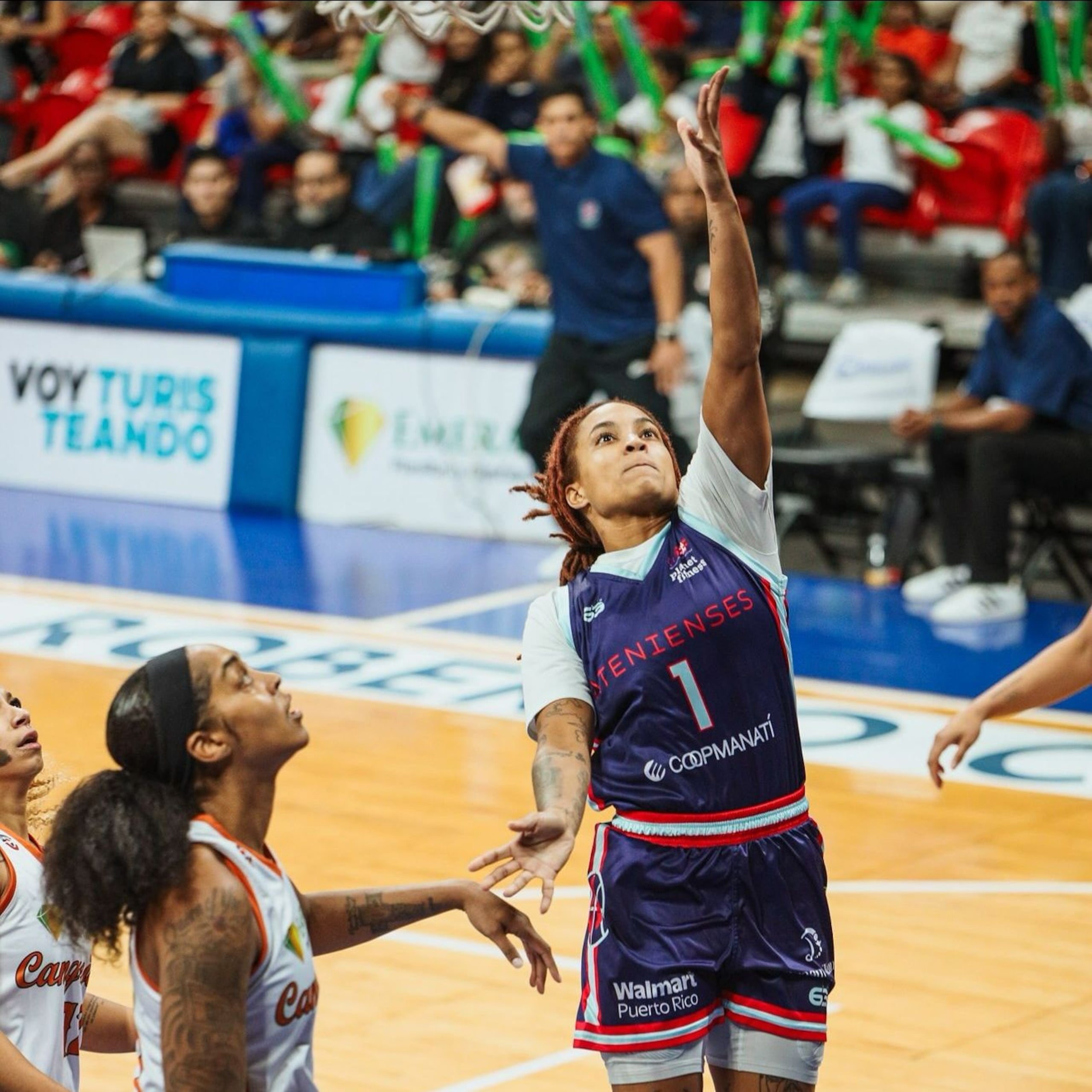 Kaela Hilaire con un ‘reverse layup’ le dio la delantera definitiva a Manatí.