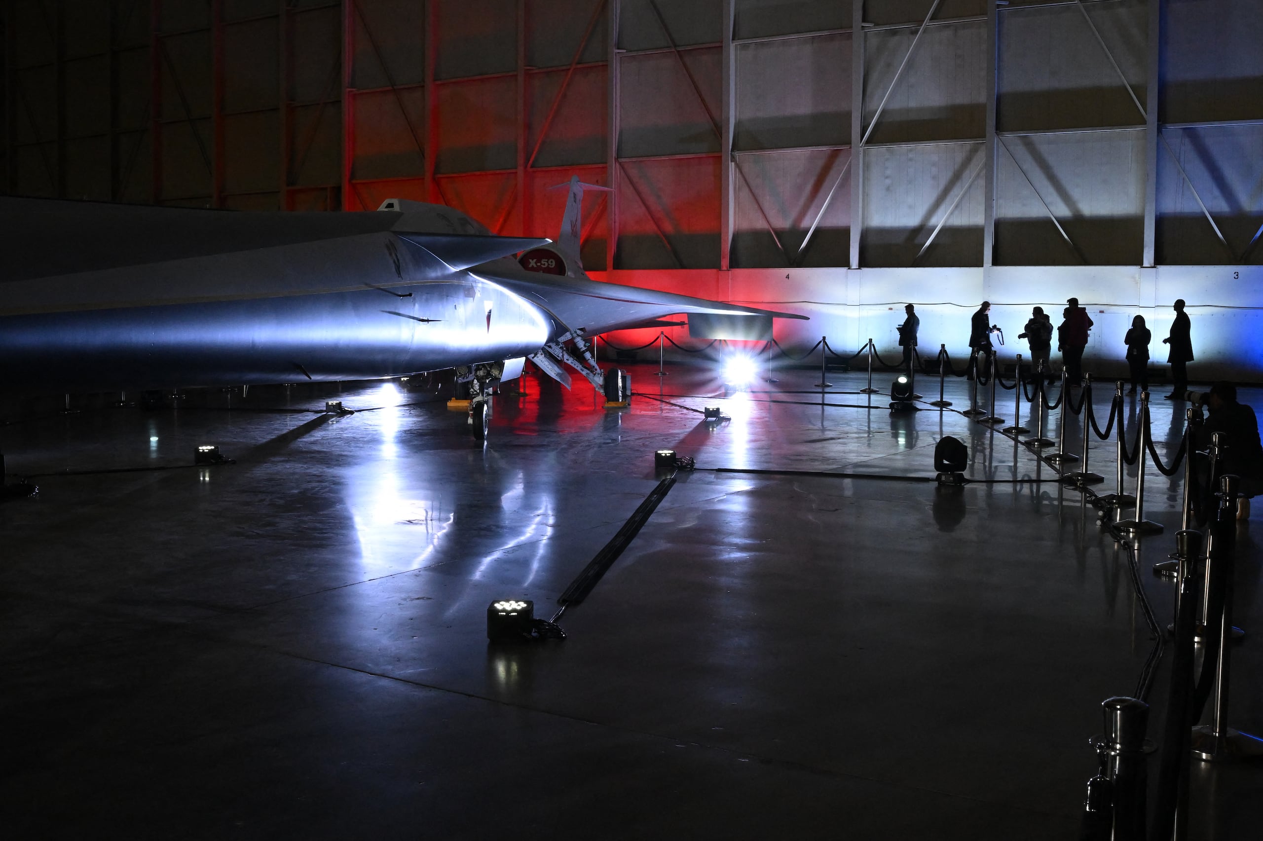 La principal característica del X-59 es su prolongada nariz, mucho más larga que la que tenía el Concorde.