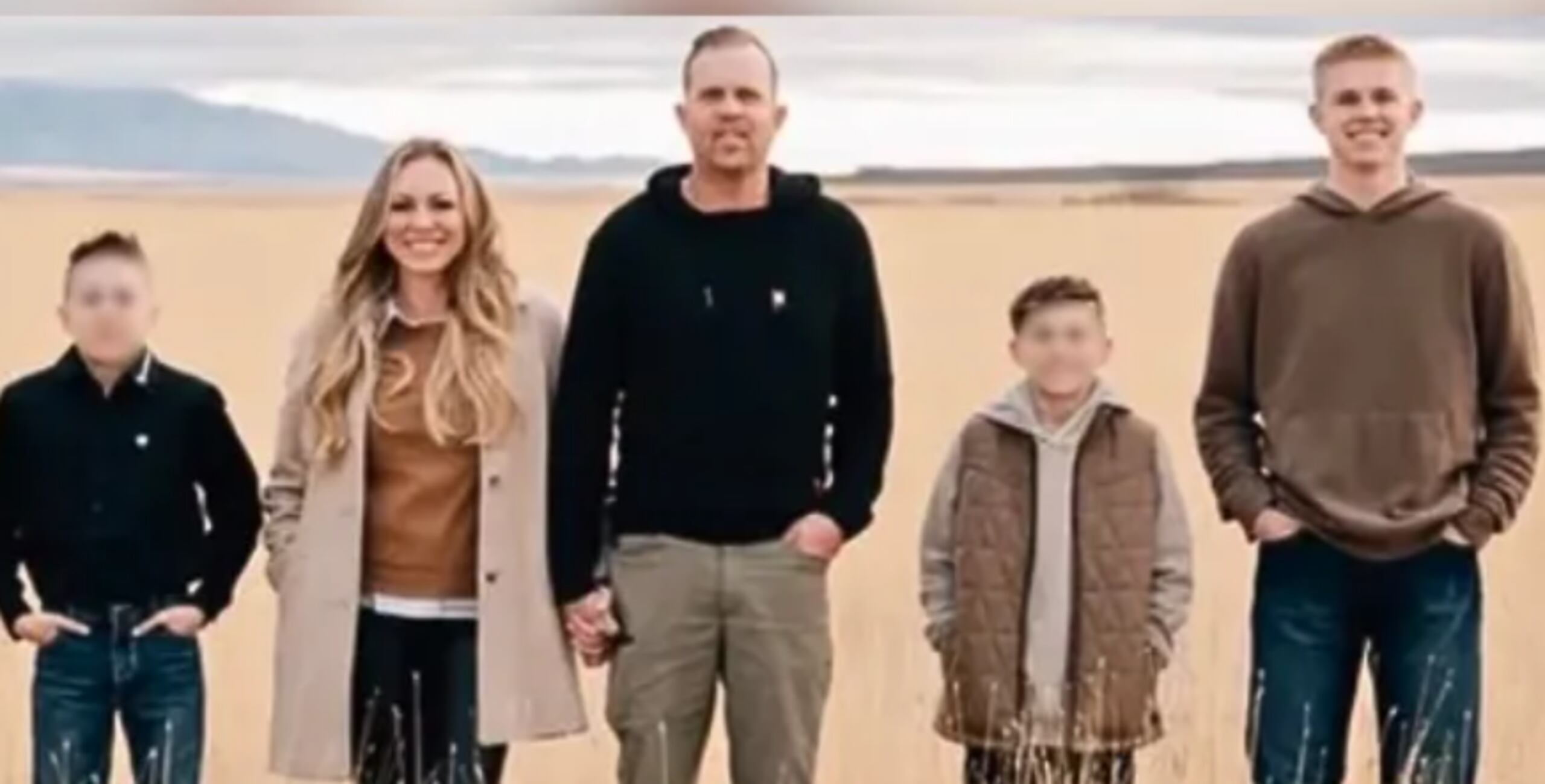 Spencer Long, capitán de Bomberos y su familia.