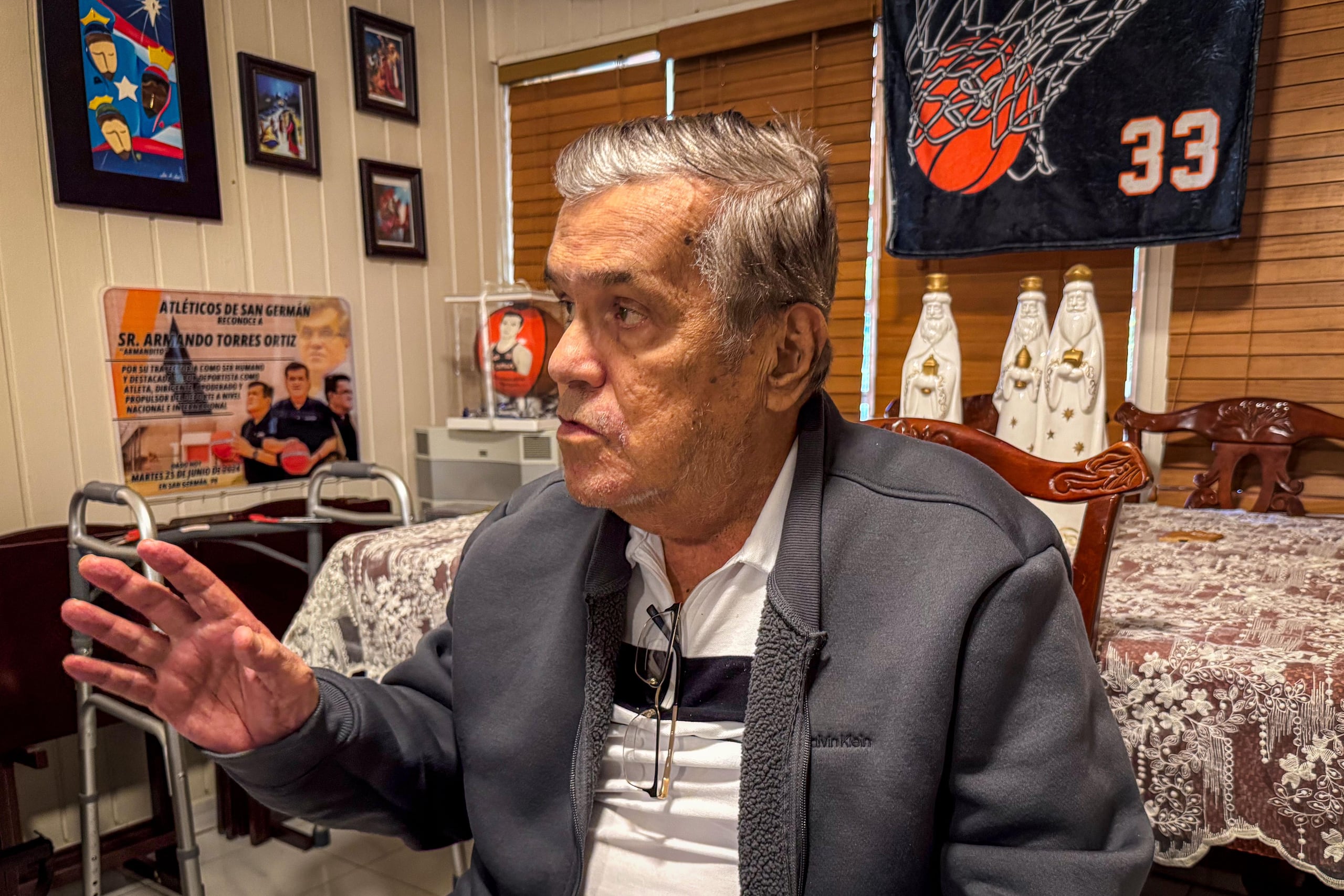 Armandito Torres durante una entrevista con Primera Hora desde su hogar en San Germán.