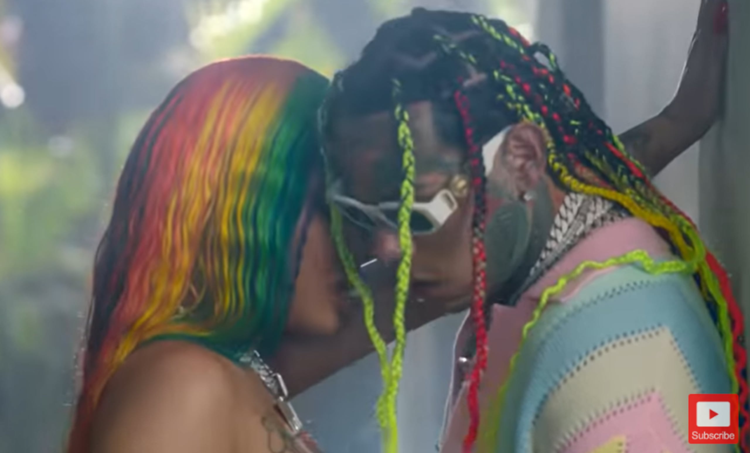 Tekashi y Yailin en el video "Pa' Ti".