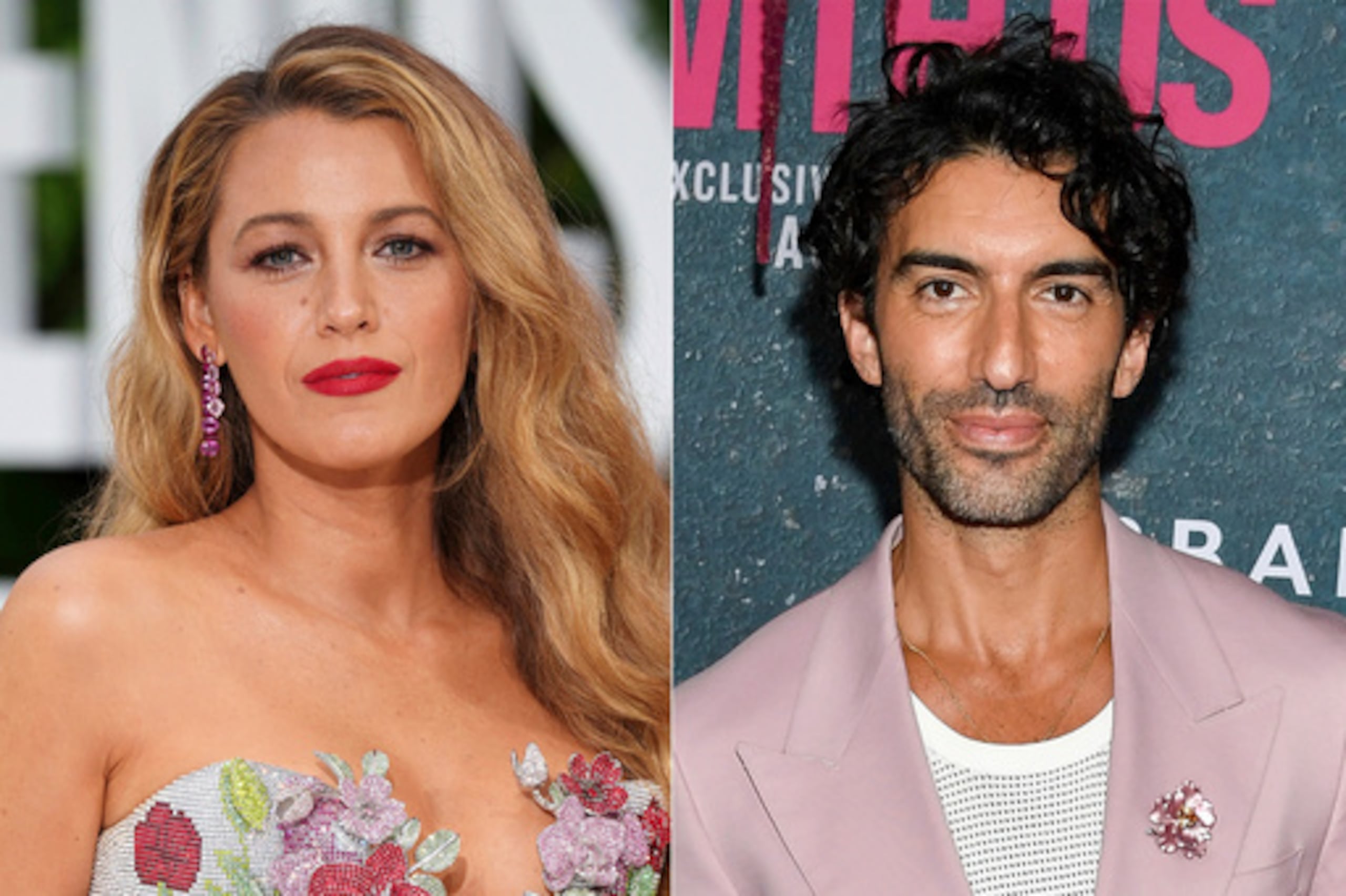 ARCHIVO - Esta combinación de imágenes muestra a Blake Lively en la proyección en Londres de la película «It 'Ends With Us», el 8 de agosto de 2024 (a la izquierda), y a Justin Baldoni en el estreno mundial de la película en Nueva York, el 6 de agosto de 2024. (Foto AP, archivo)