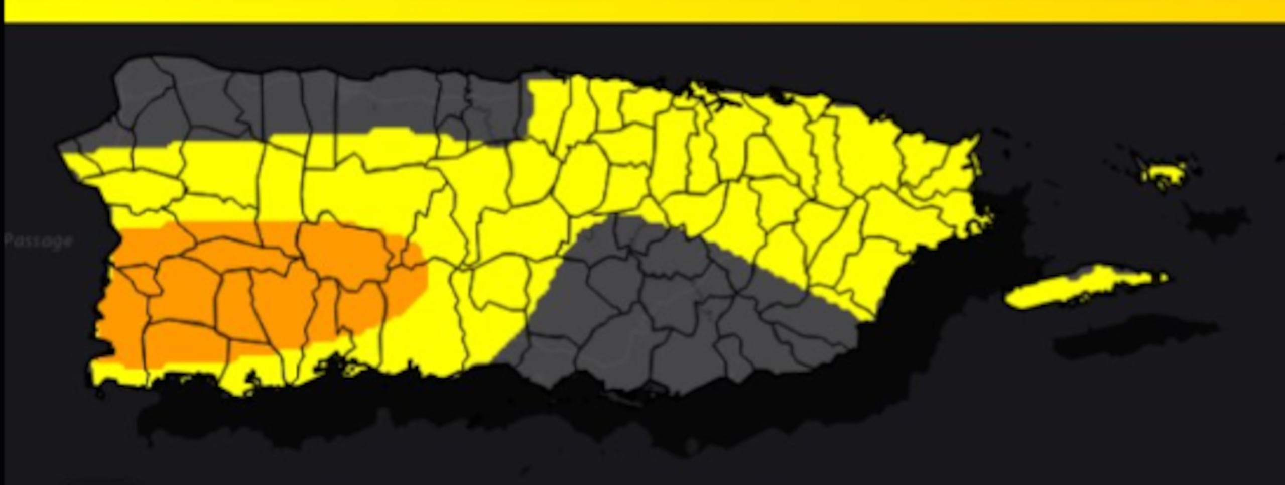 Riesgo de inundaciones en Puerto Rico, hoy, jueves.