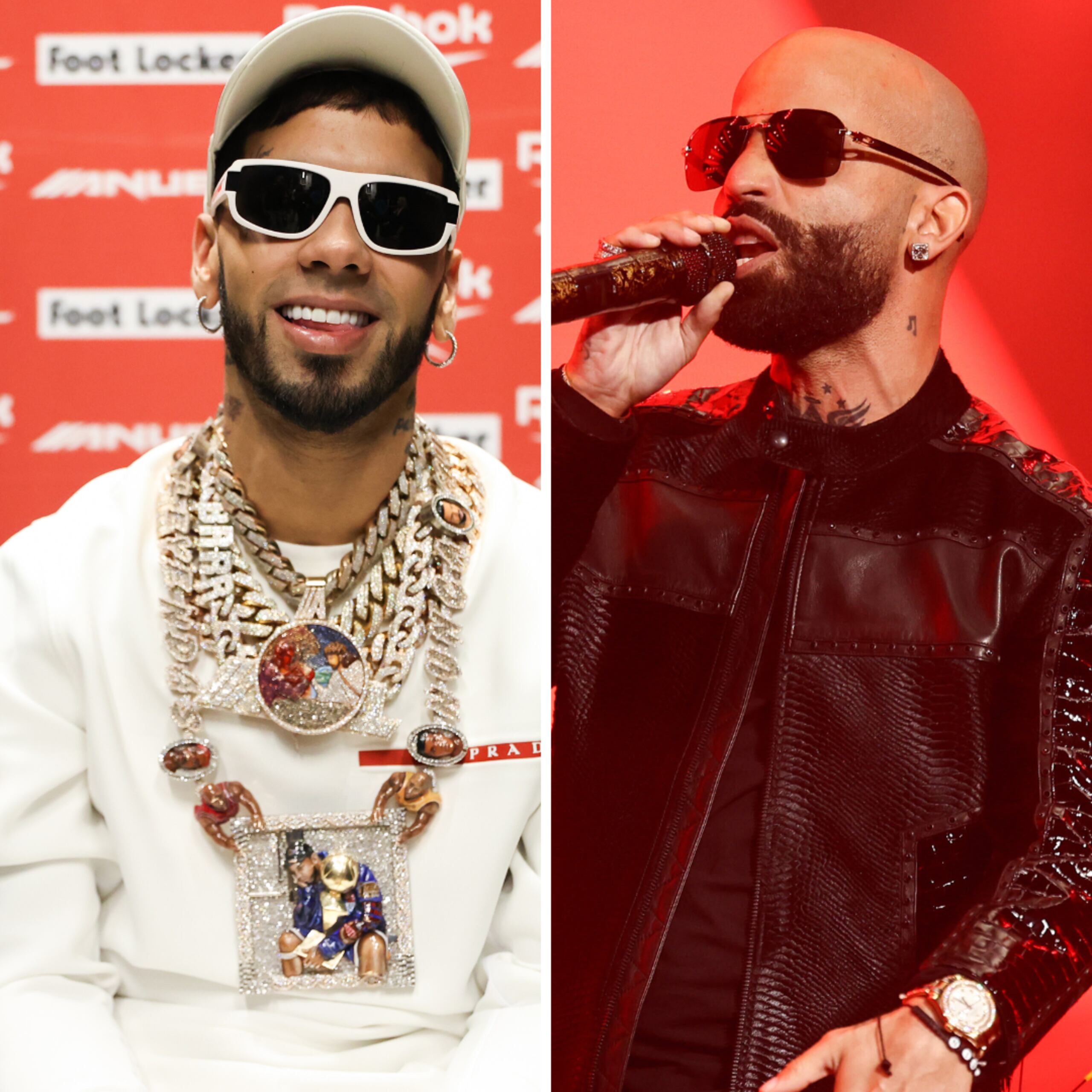 Los reguetoneros Anuel y Arcángel