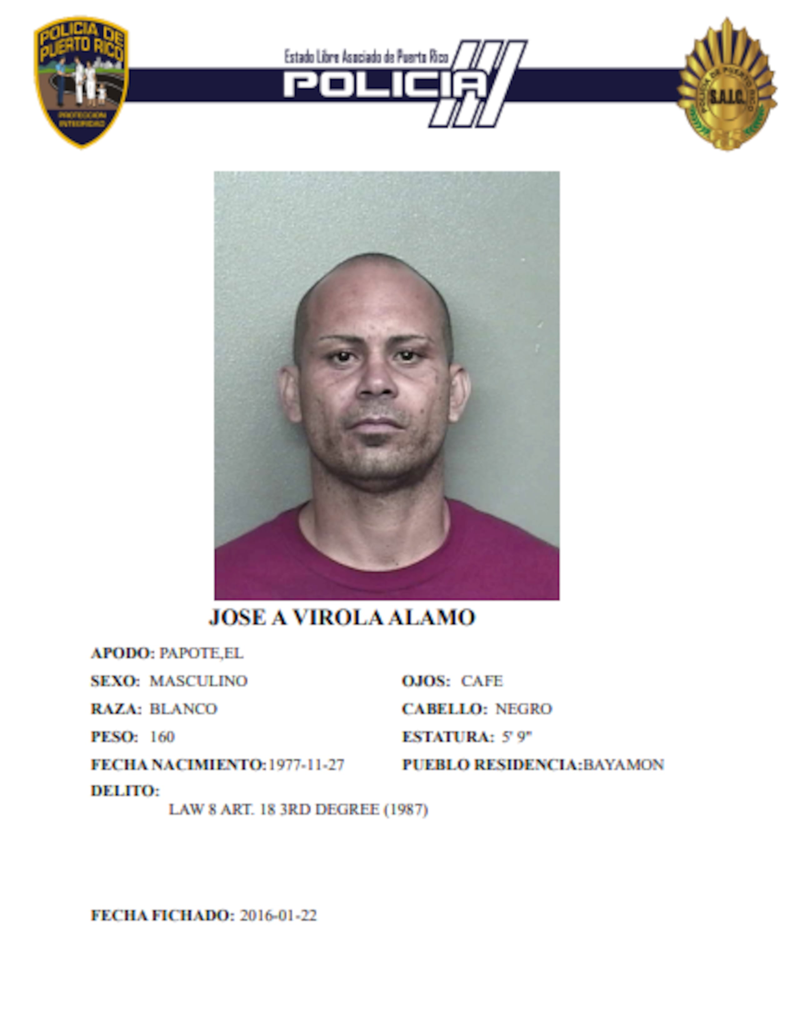 La Policía busca dar con el paradero del José A. Virola Álamo, expareja de la víctima para ser entrevistado.