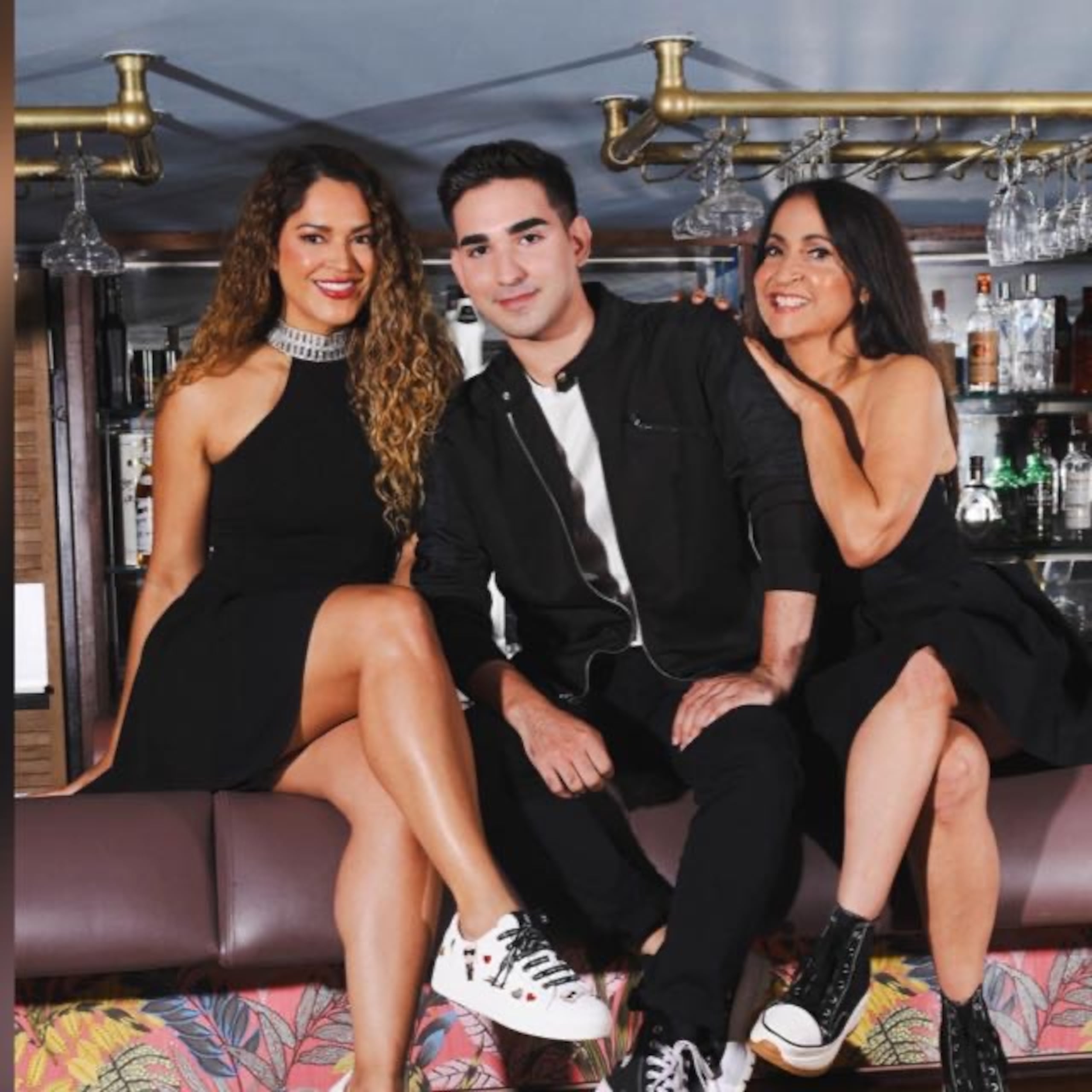 En la foto, Joealis Filippetti, Julian Gilormini y Blanca Lissette