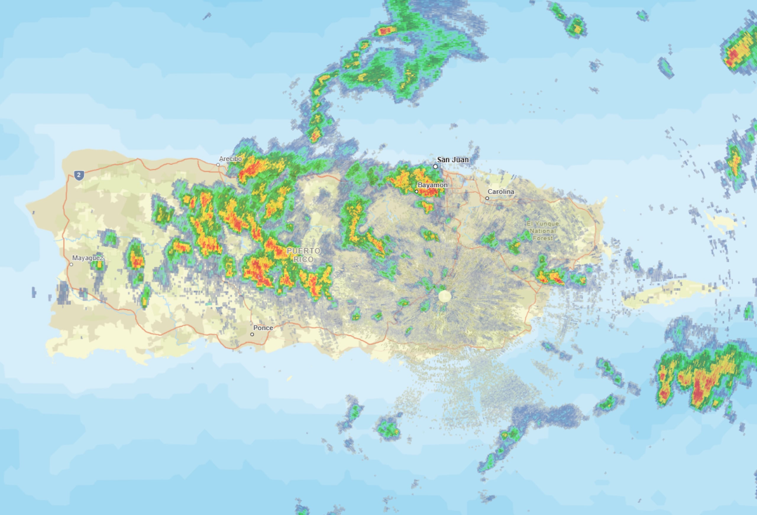 Fuertes lluvias registradas el miércoles 12 de agosto de 2026.
