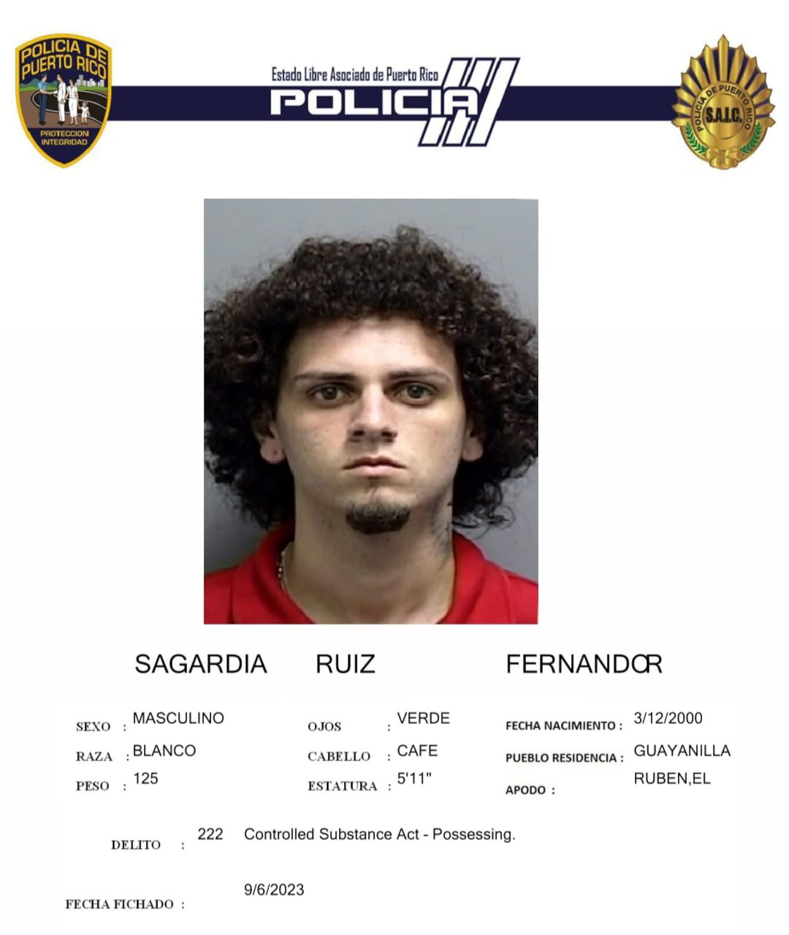 Fernando R. Sagardía Ruiz fue asesinado en la urbanización Reparto Esperanza, en Yauco.