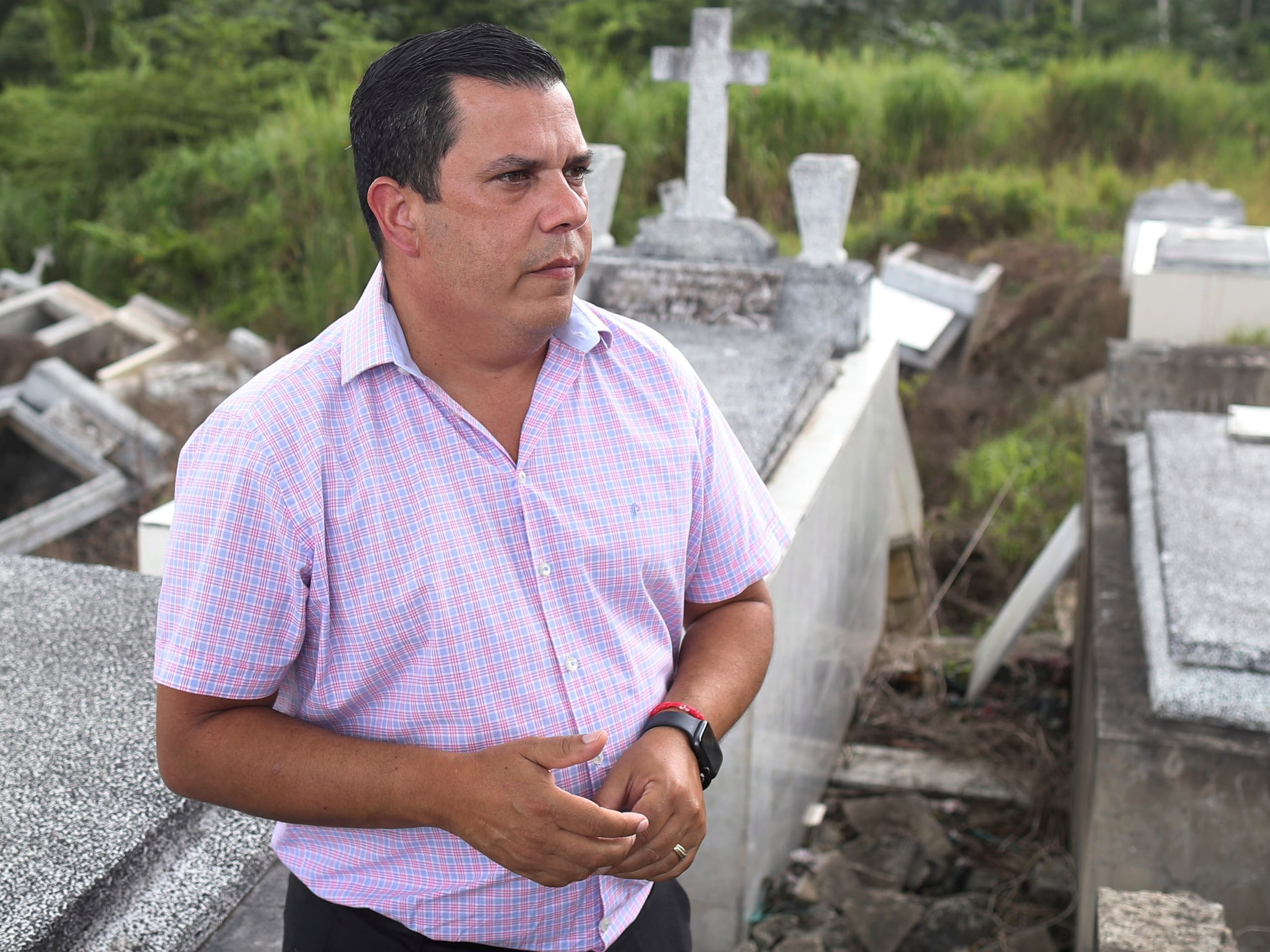 El alcalde de Lares, Fabián Arroyo