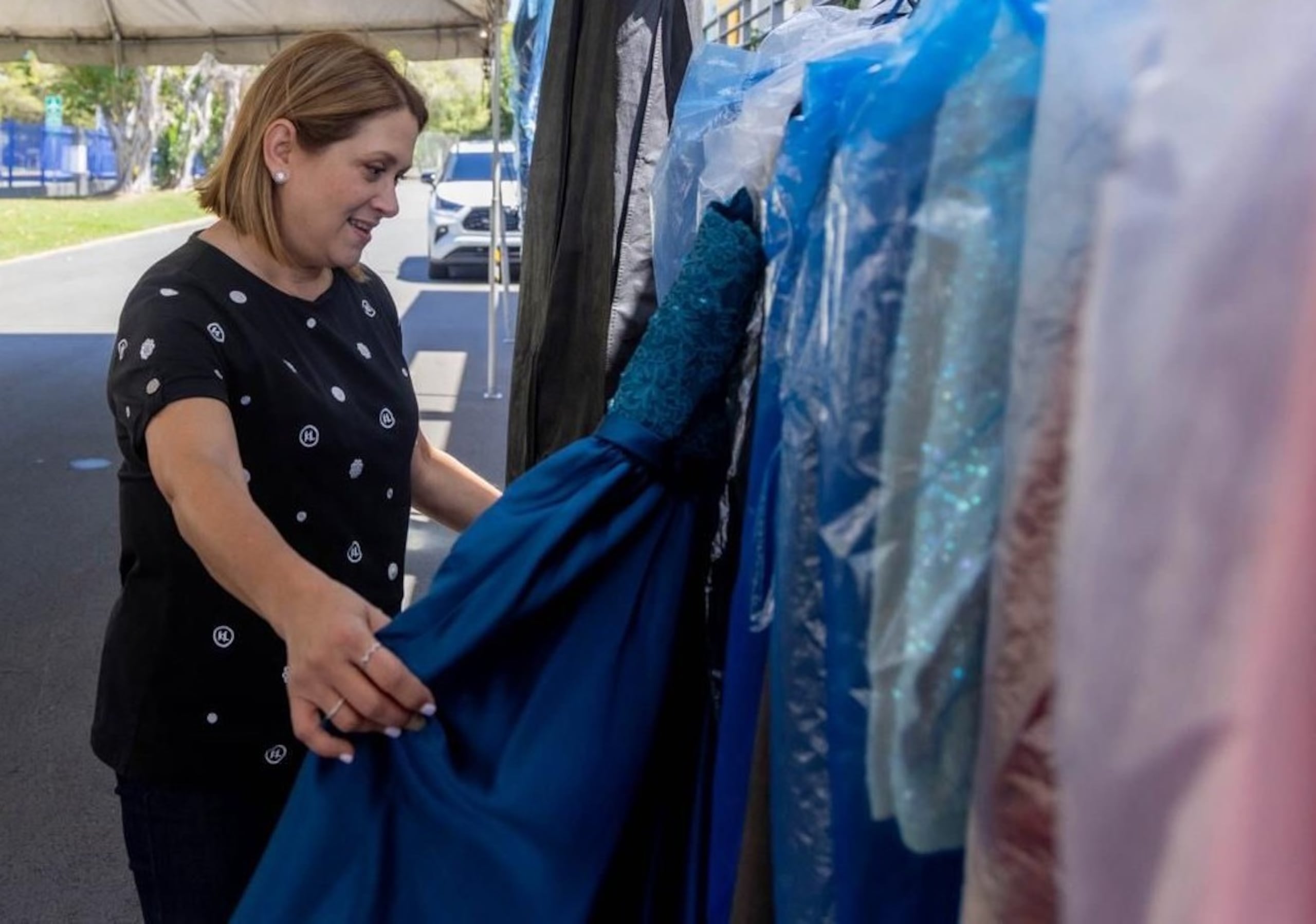 En la foto, la primera dama de San Juan, Maritere González