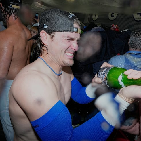 FOTOS: Así celebraron los Dodgers el pase a la Serie Mundial