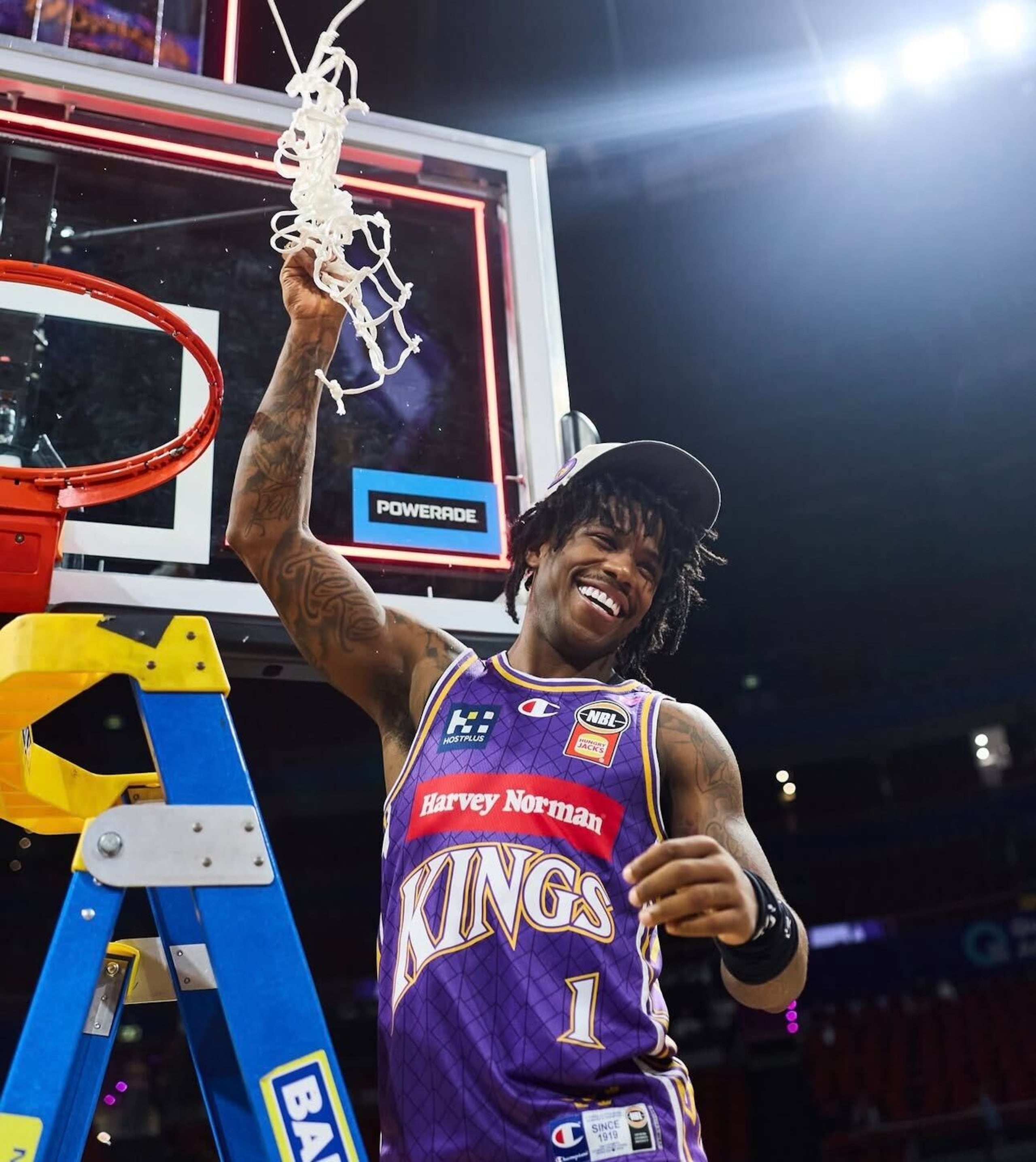 Kendric Davis, jugador de los Kings de Sídney en la NBL de Australia.