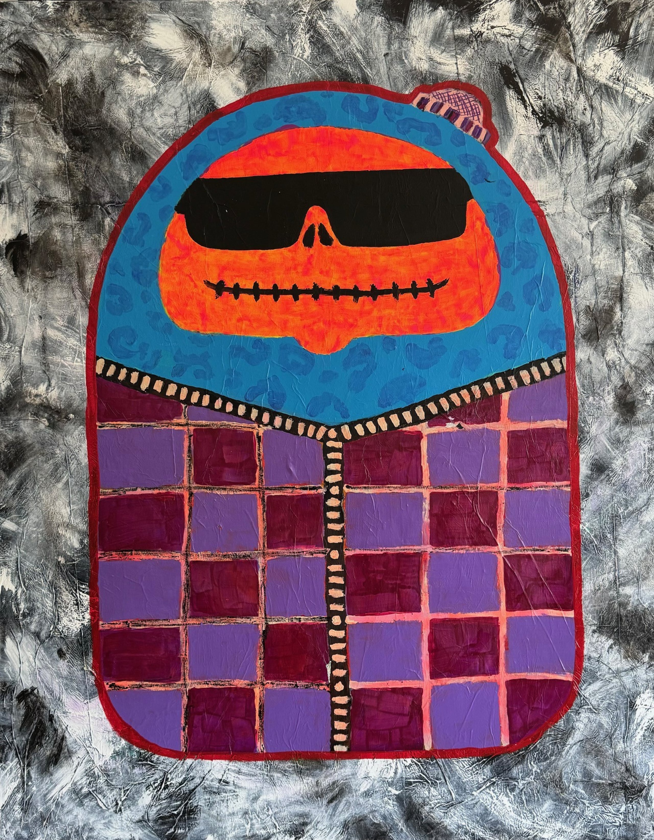 “TotChi Icon”; 5 x 4 pies (2024), inspirada en el personaje creado por Ramírez Toledo.