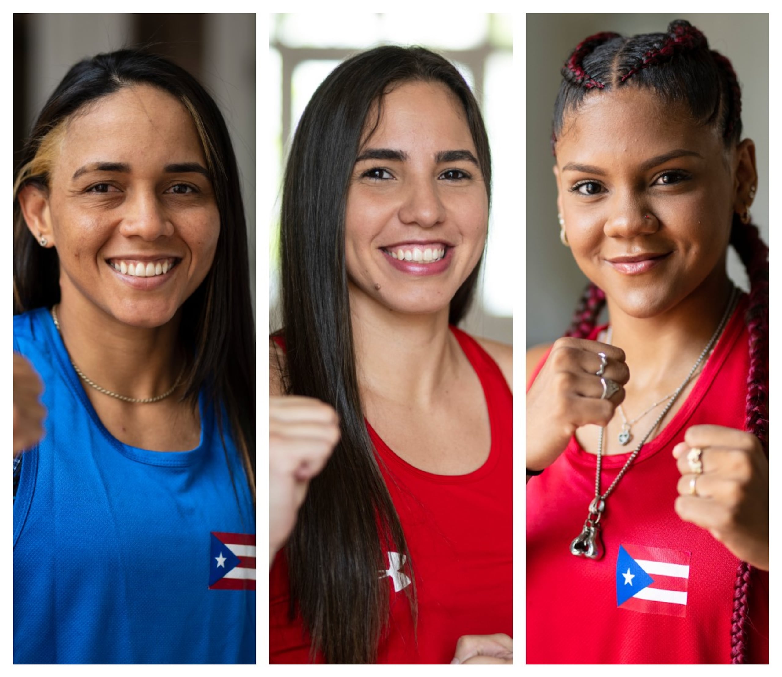 Ashleyann Lozada, Stephanie Piñeiro y la debutante Krystal Rosado Ortiz son parte del equipo de boxeo femenino que representará a Puerto Rico en los Juegos Centroamericanos.