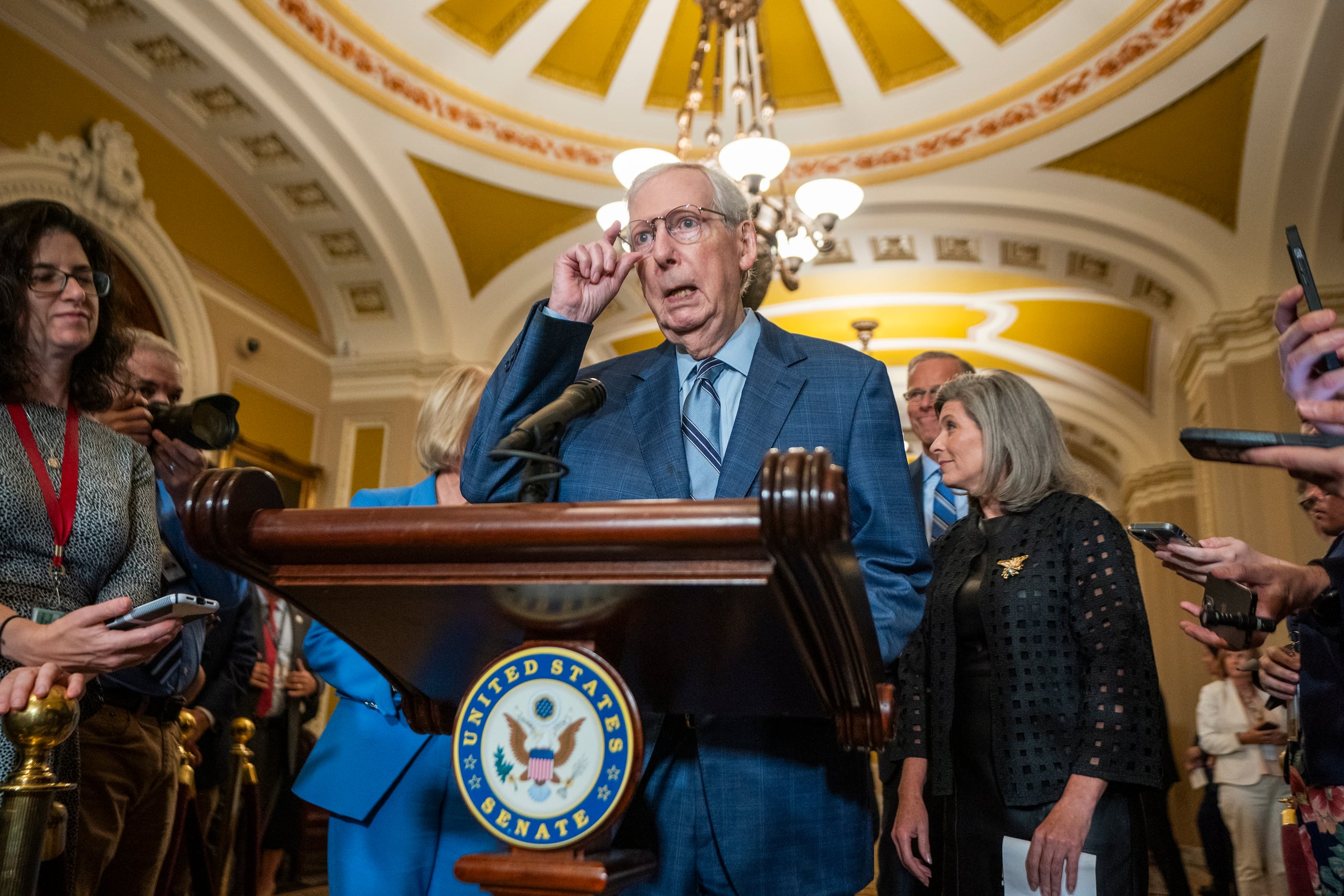 El líder de la mayoría republicana en el Senado de Estados Unidos, Mitch McConnell.