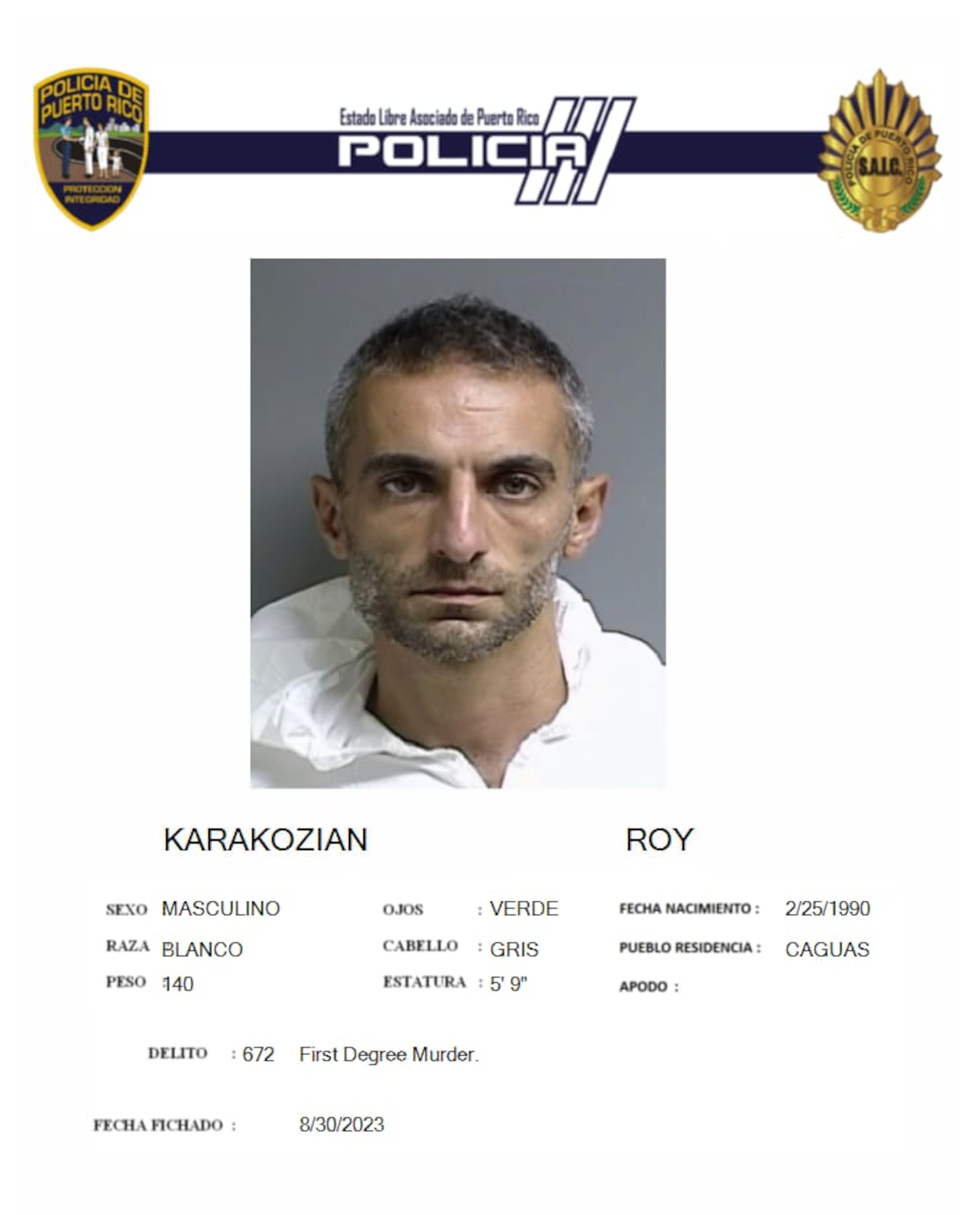 Un jurado encontró culpable Roy George Karakosian por el asesinato de dos hermanos en los predios del Tribunal de Caguas, por un conflicto de colindancias entre residencias.