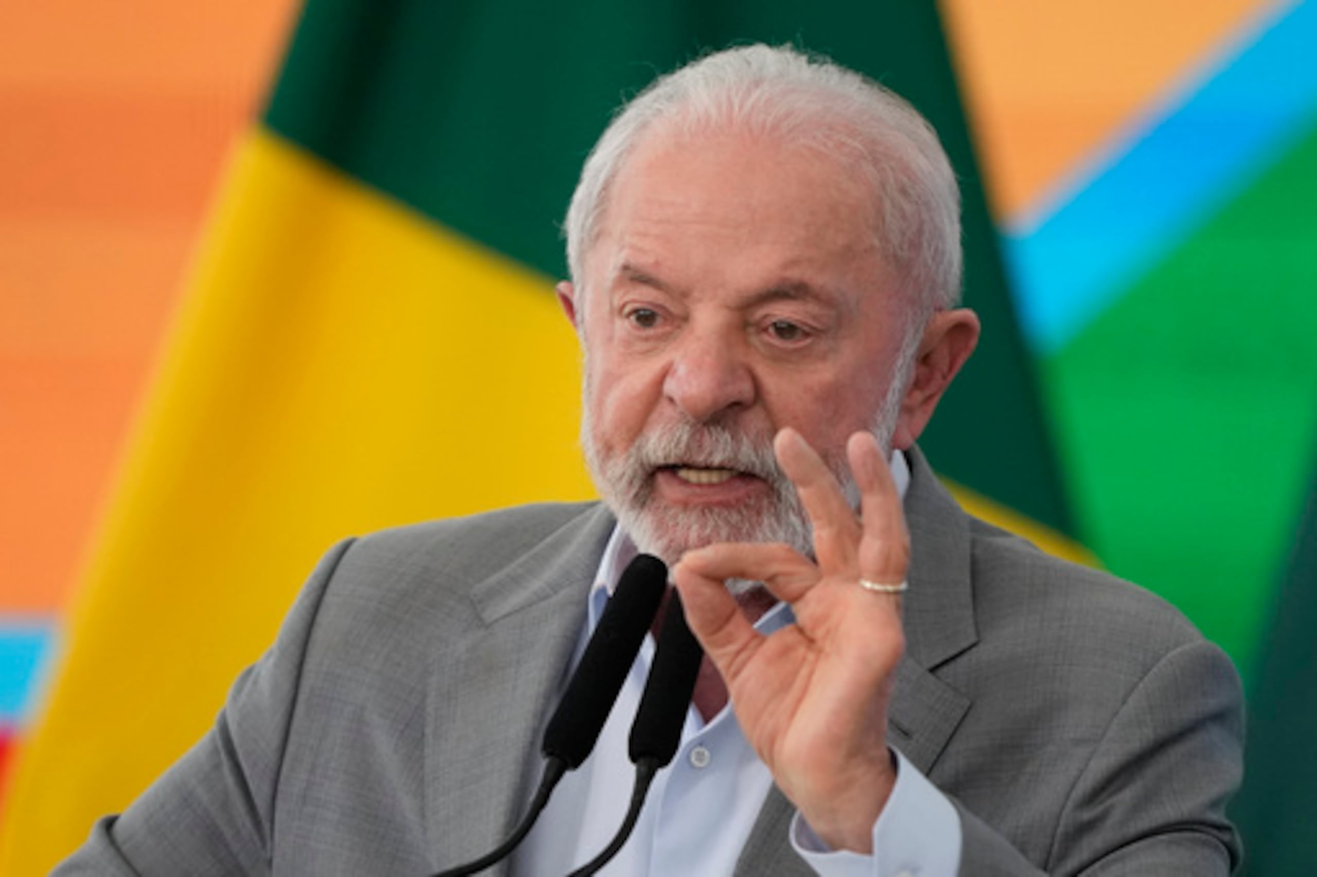 Lula da Silva habla en evento en Brasilia. (Foto: AP)