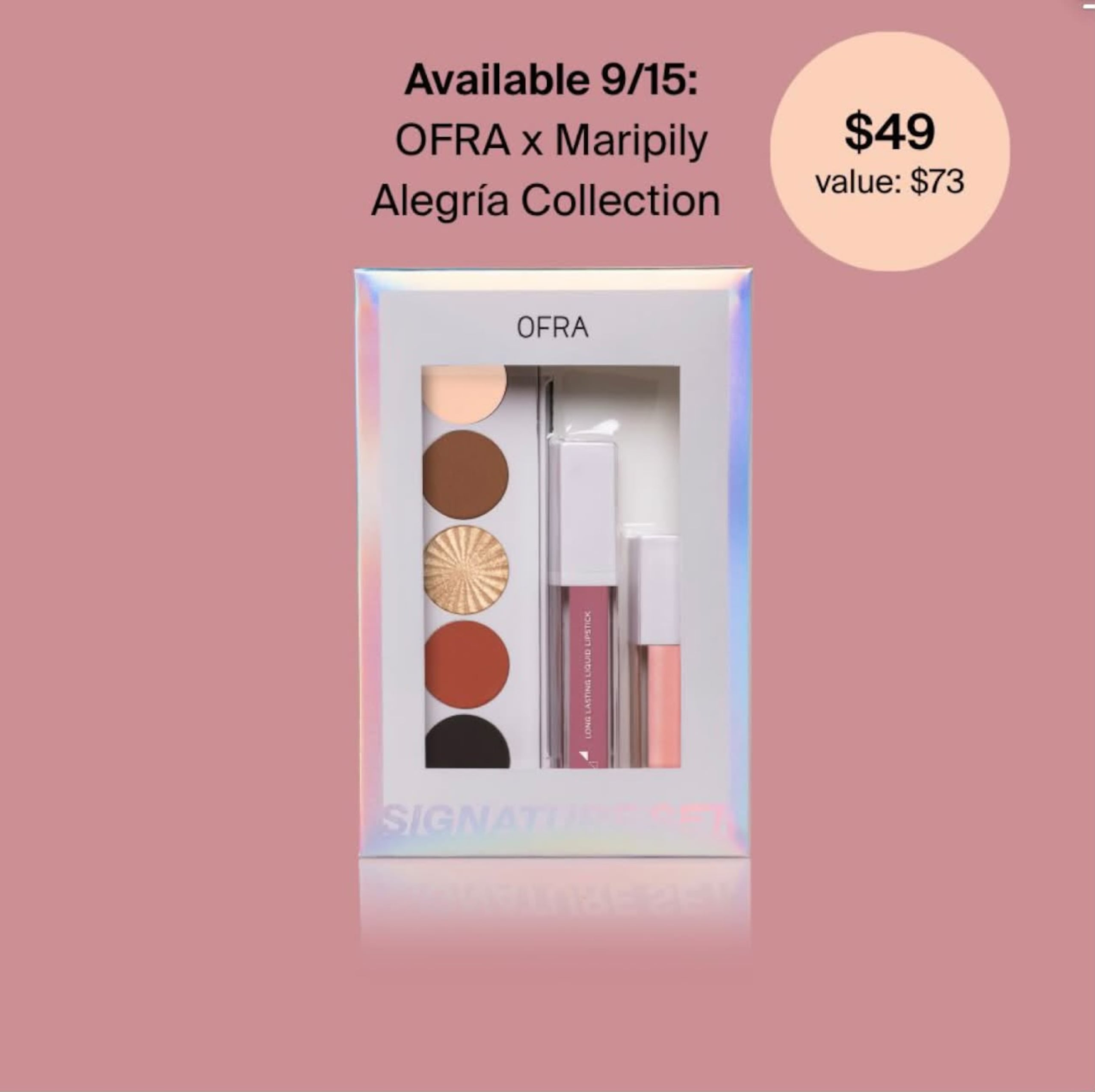 Puedes conseguir la paleta junto a sus nuevos productos labiales, que incluye un labial mate de larga duración, y un "lip gloss".