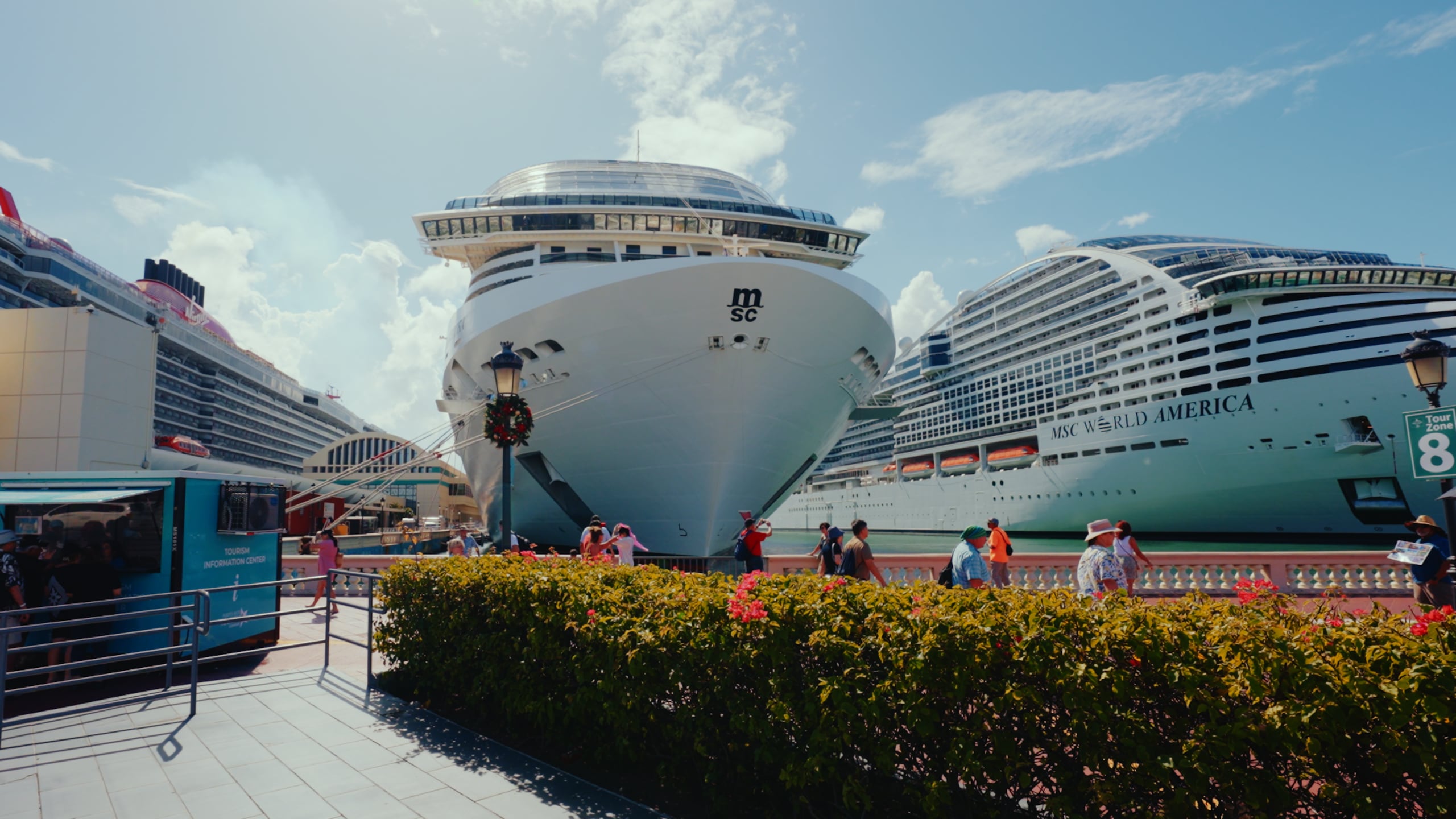 El MSC Grandiosa realiza un viaje desde Barcelona, España, hacia a Puerto Cañaveral, Florida, y estrenará esta temporada sus itinerarios de invierno por el Caribe Oriental y Occidental.