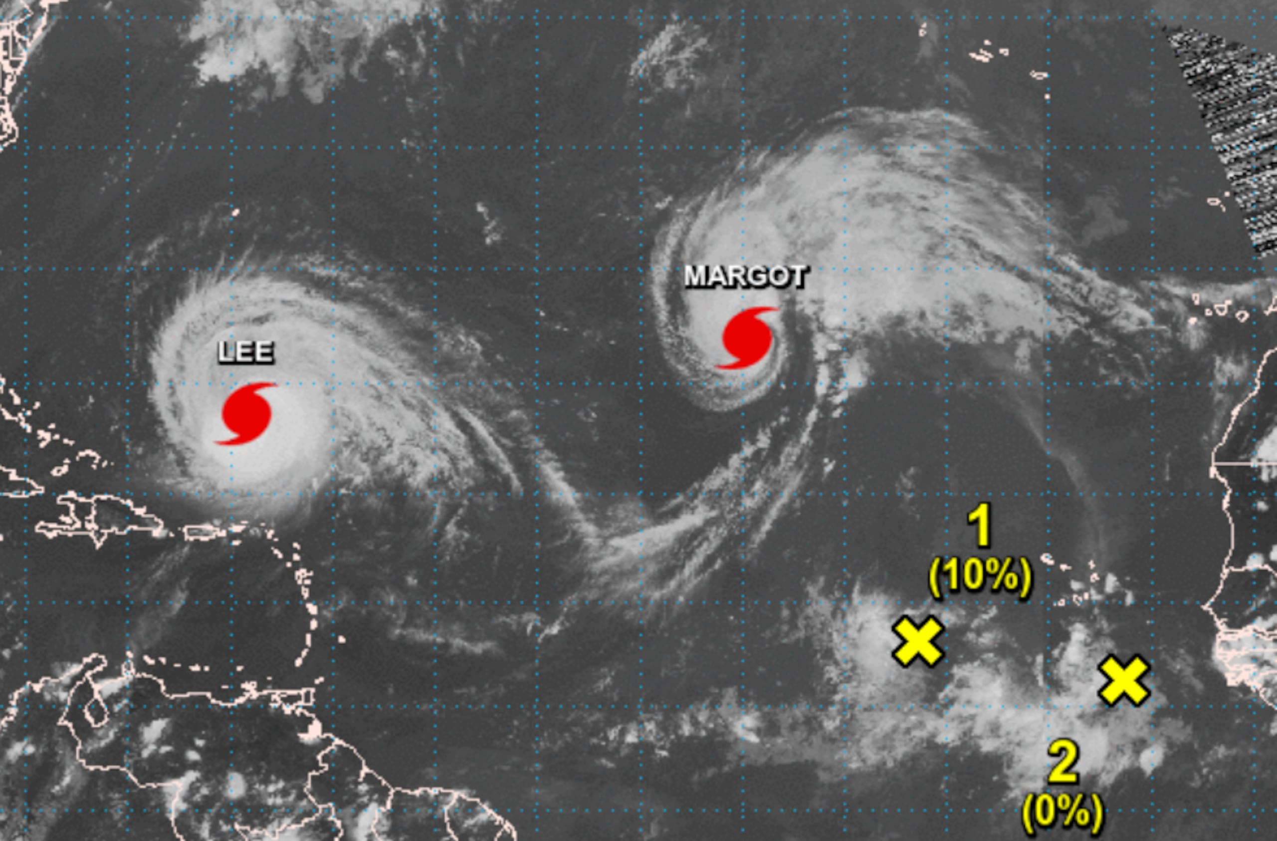 Margot se convierte en huracán categoría 1