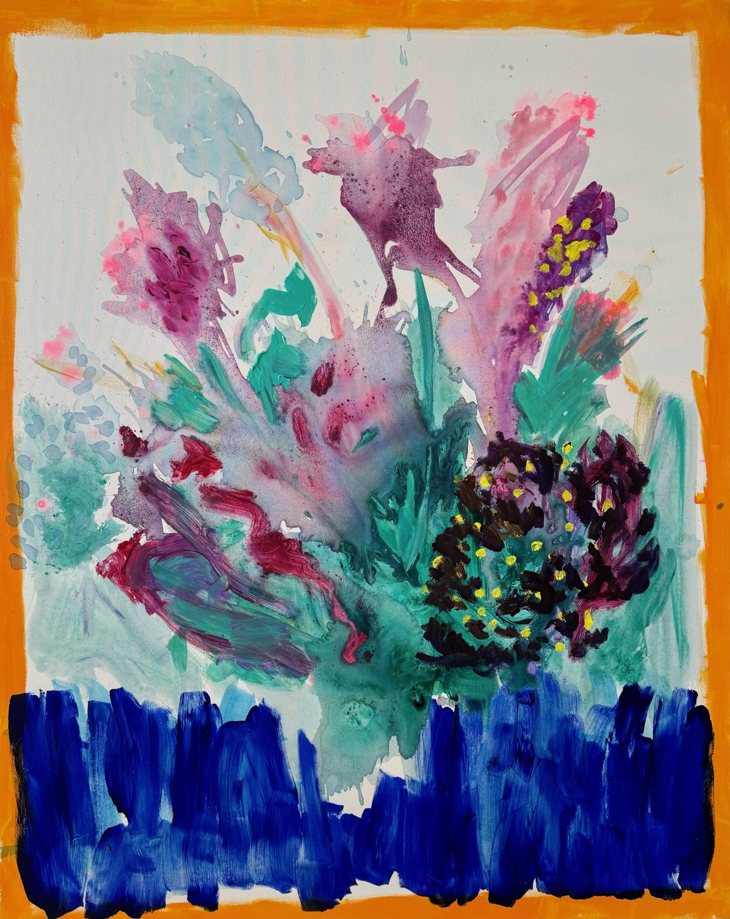 “Cupid’s Heart Bouquet”; 5 x 4 pies (2024), de Charlie Ramírez Toledo.