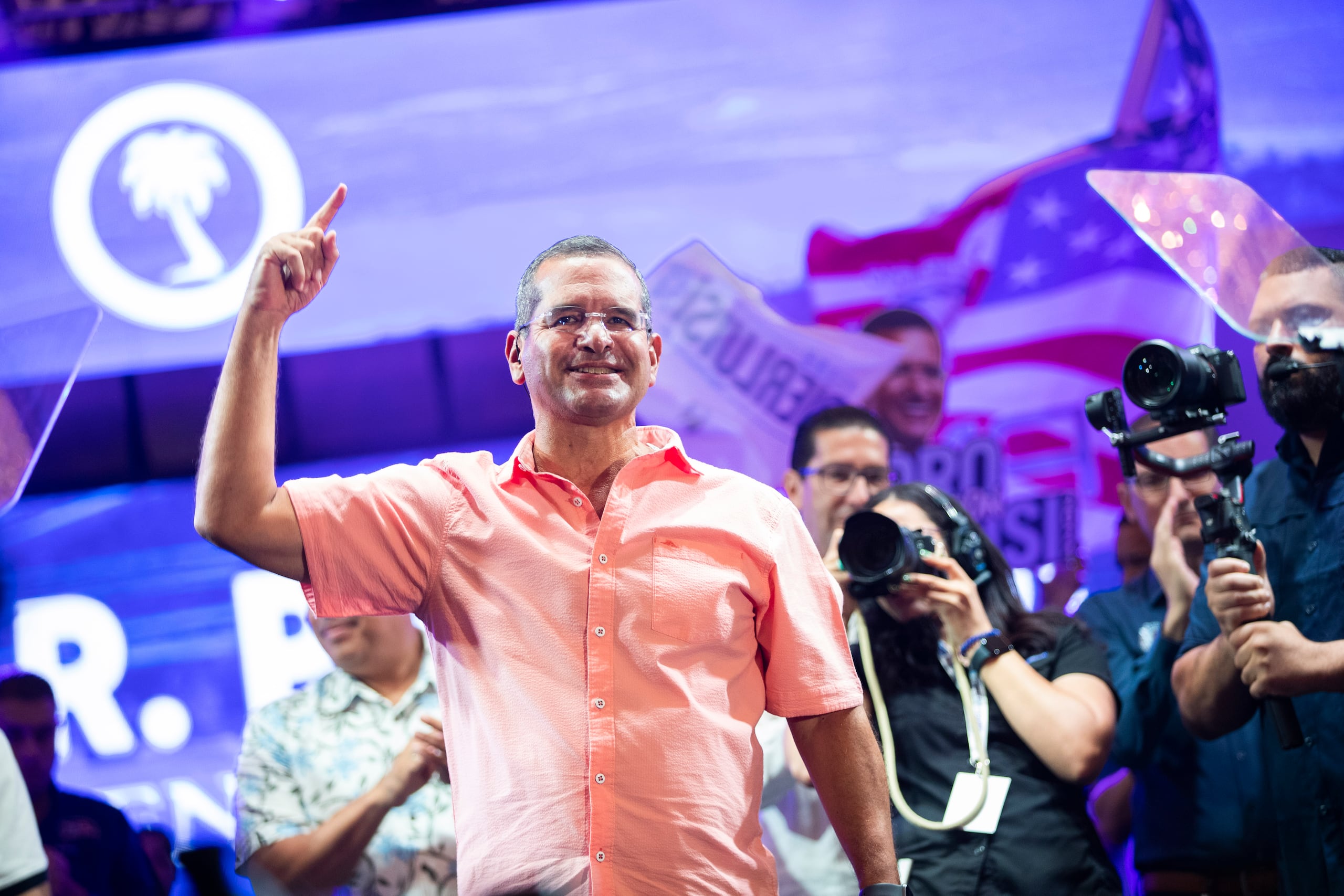 El gobernador Pedro Pierluisi durante el cierre de la Convención del PNP, realizada en un hotel en Río Grande.