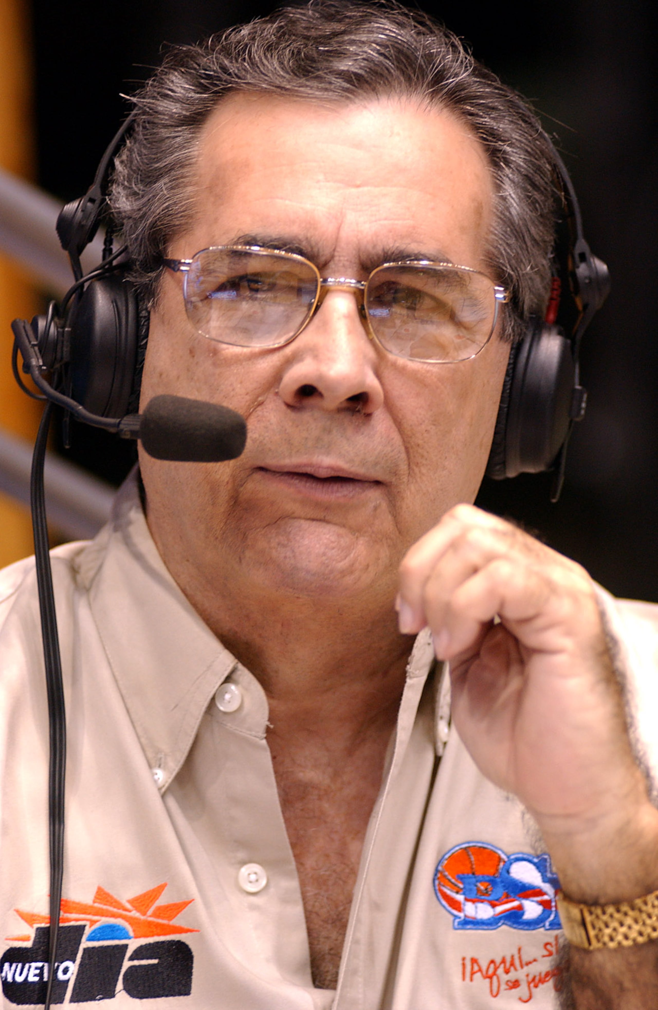 Ernesto Díaz González durante un juego del BSN.