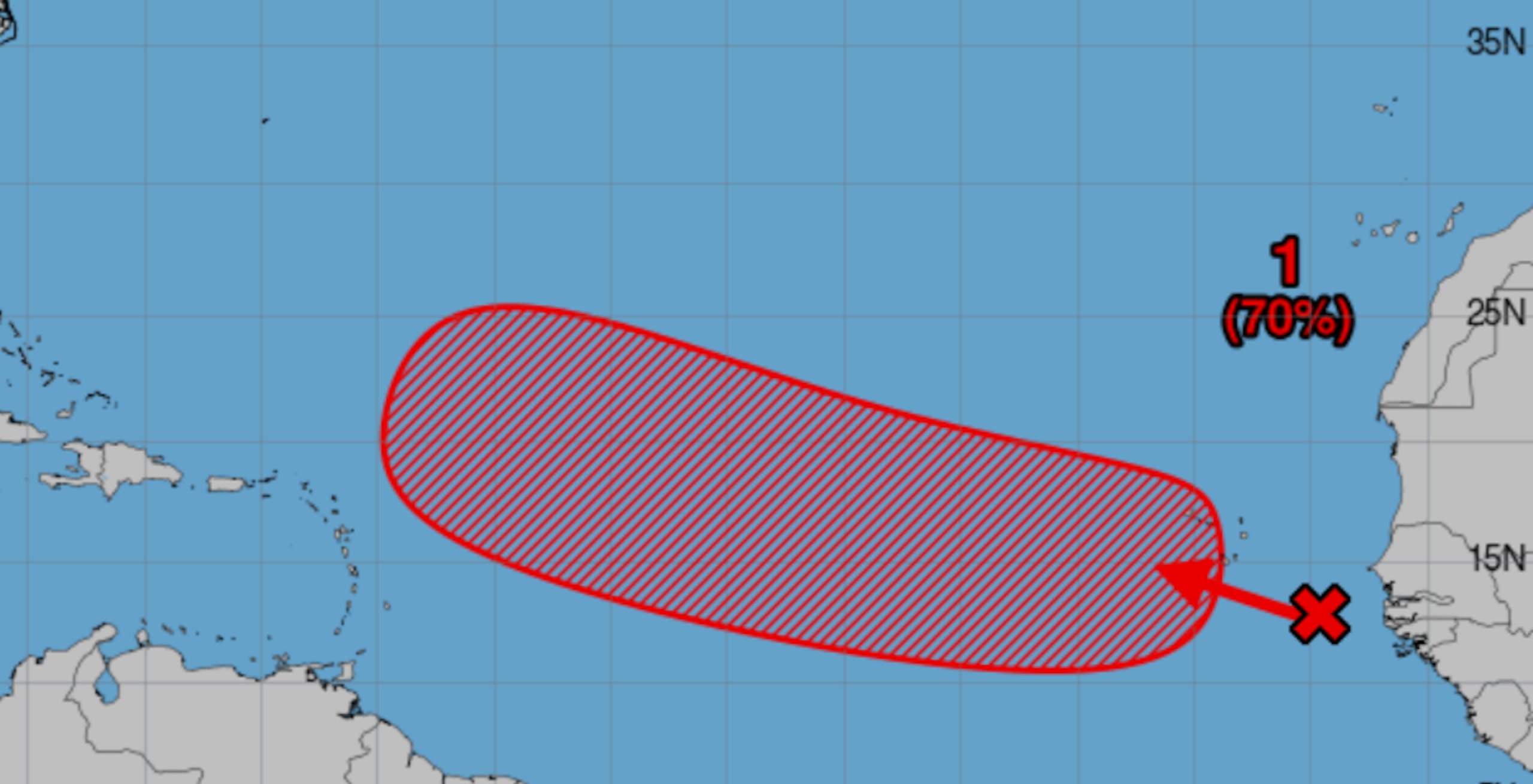 Onda tropical con probabilidad ciclónica