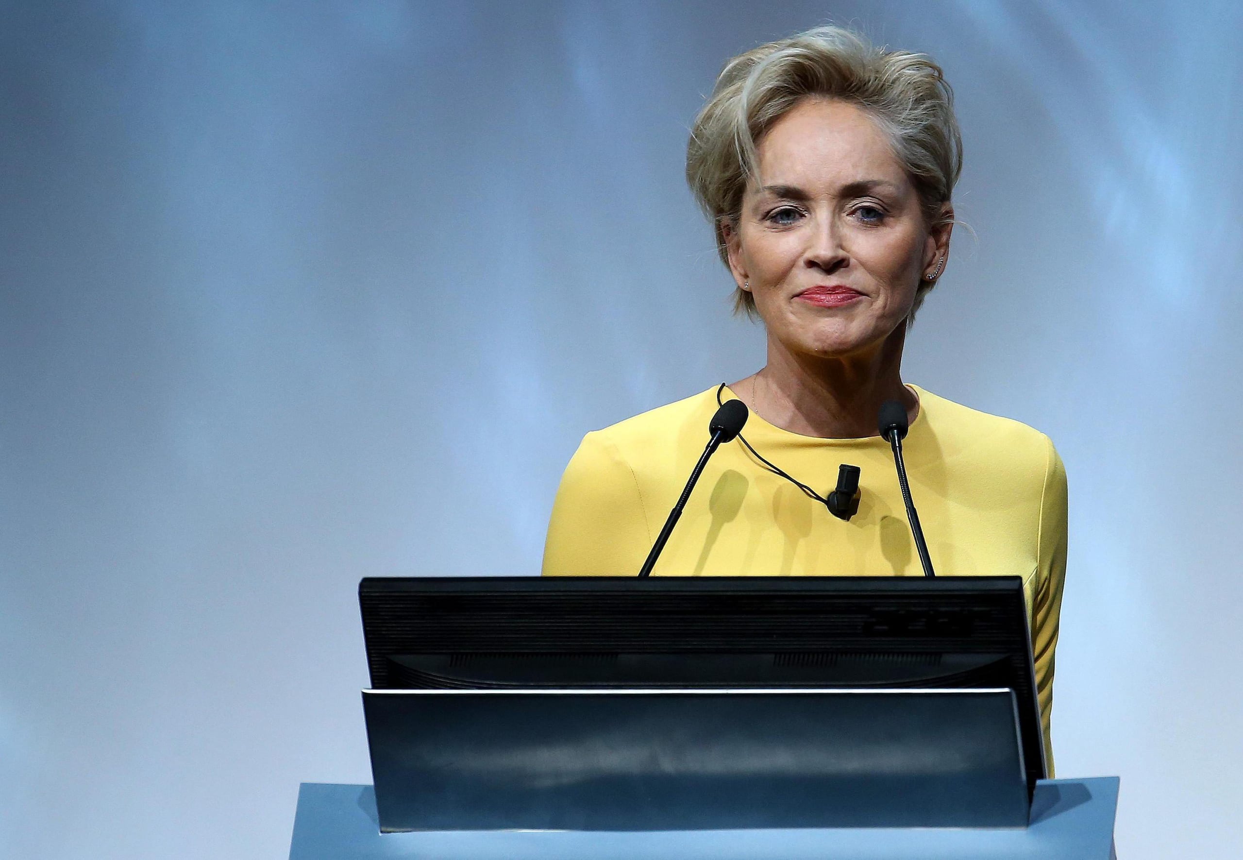 Sharon Stone, actriz estadounidense.