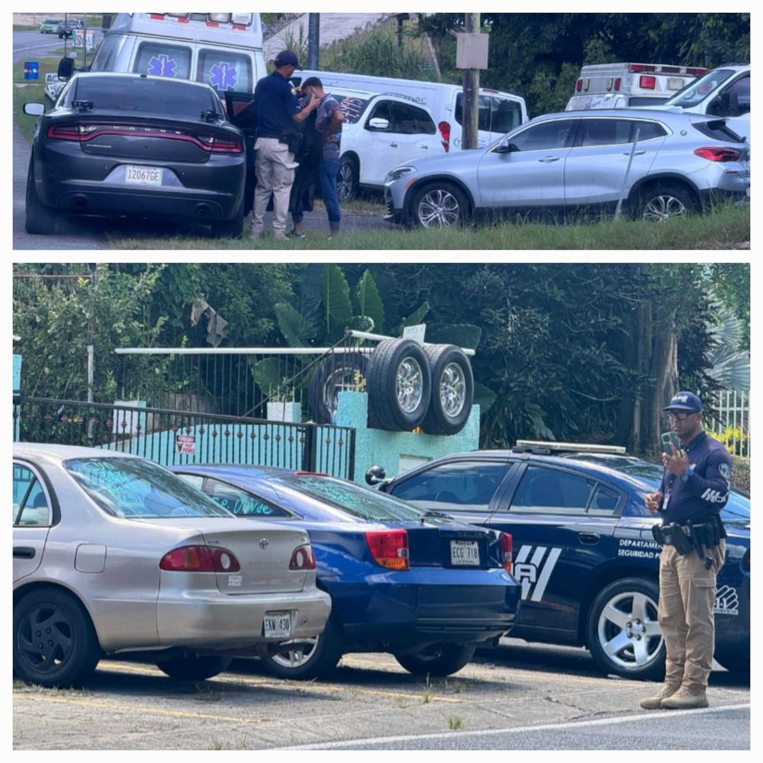 Agentes de la División de Vehículos Hurtados de Utuado, inspeccionó varios concesionarios clandestinos en ese municipio y en Lares.