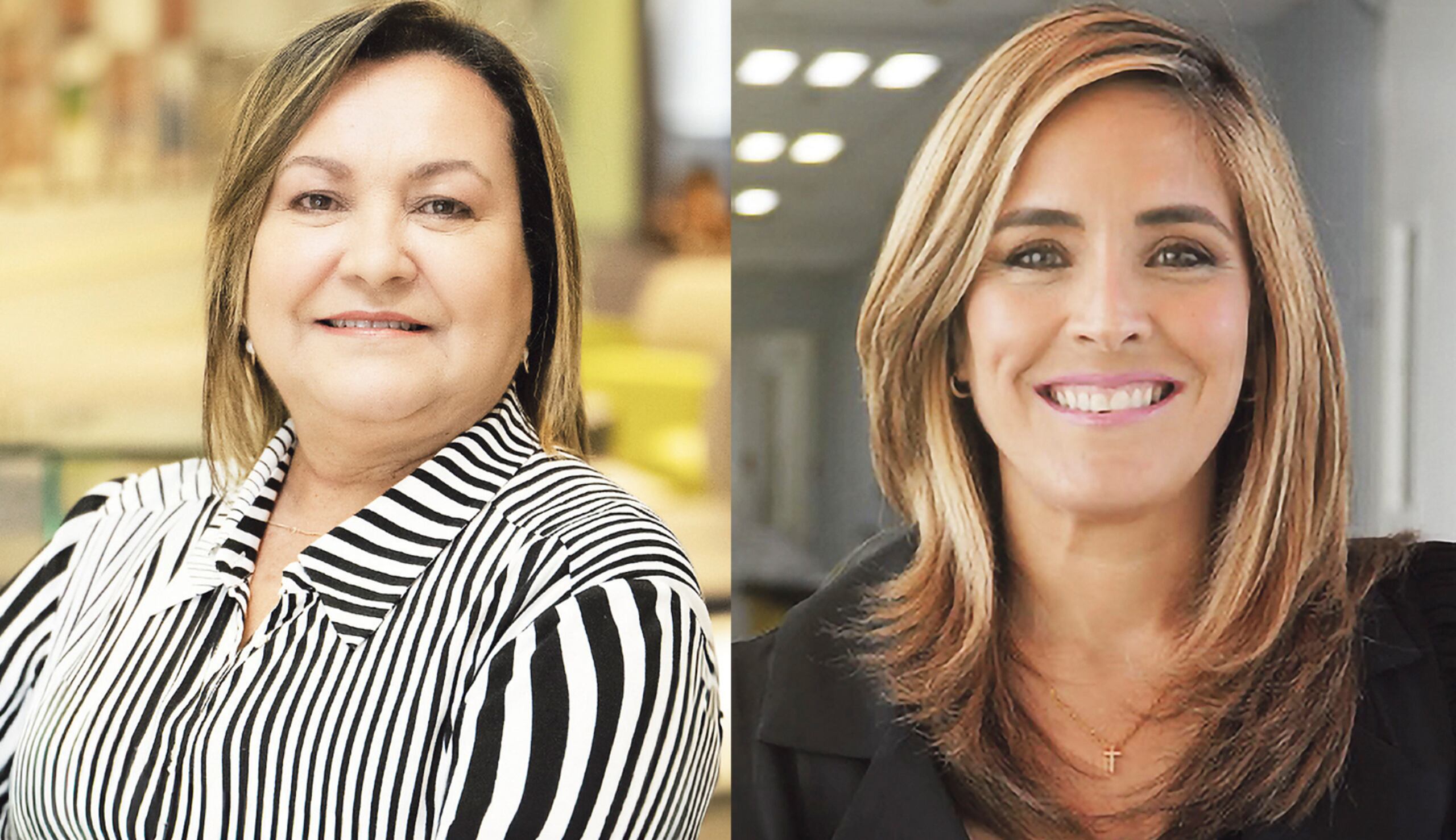 Desde la izquierda, la licenciada Felicita Rivera Bonilla, administradora retirada del Hospital de la Concepción; y la licenciada Gloricel Torres Méndez.