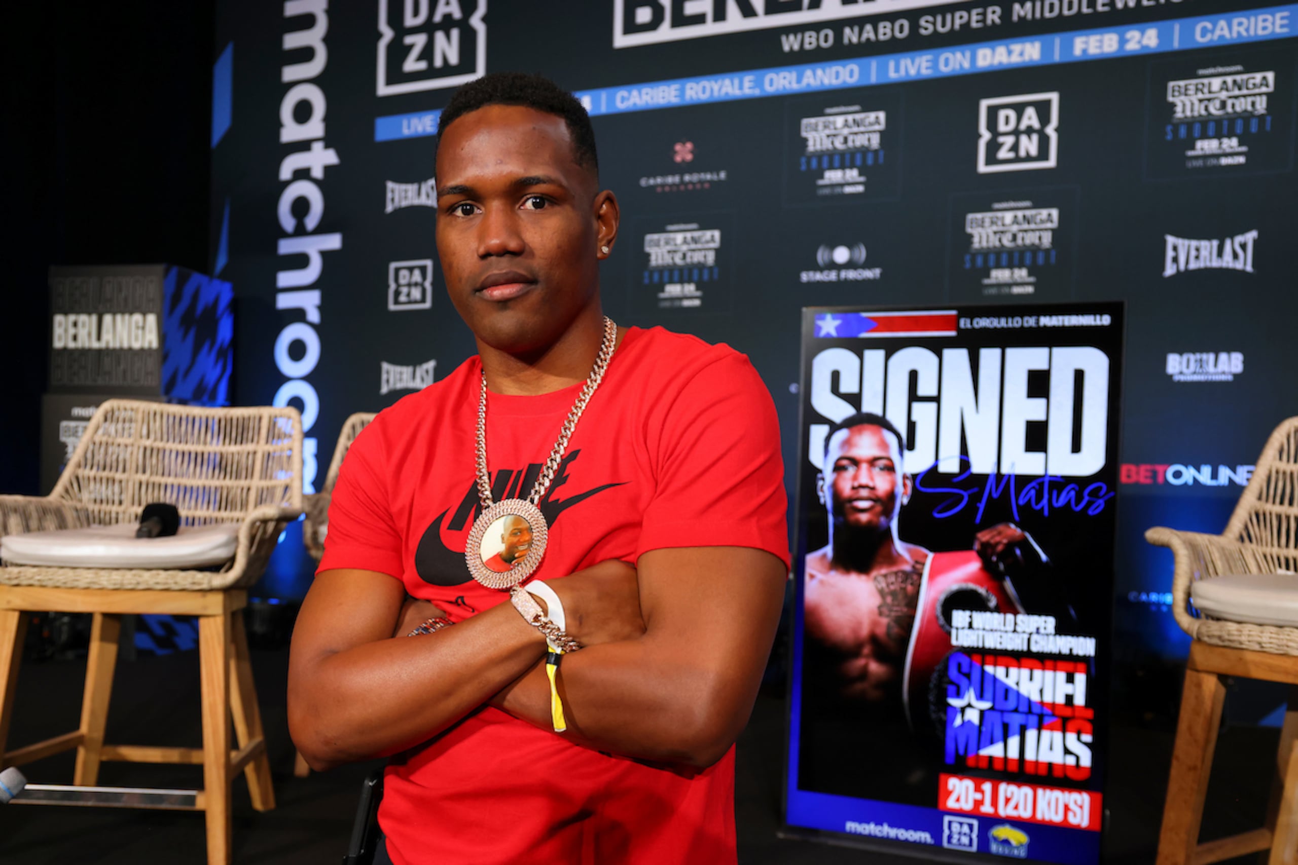 Subriel Matís hará su primera pelea bajo la bandera de Matchroom Boxing.