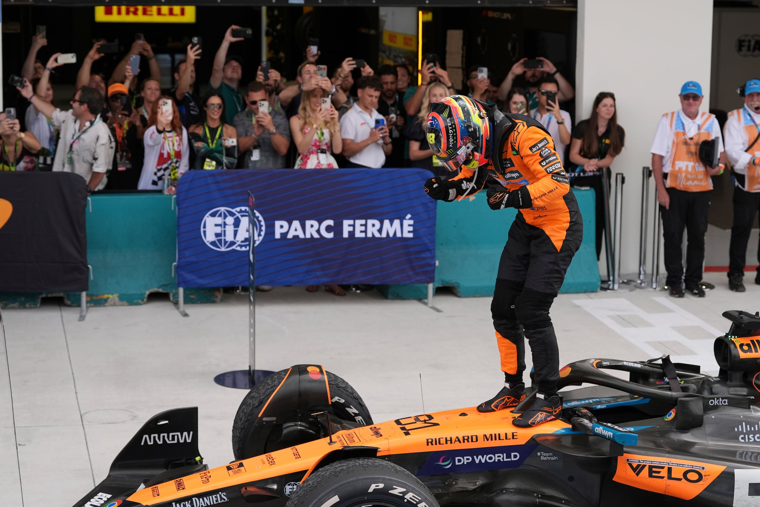 El ganador del Gran Premio de Miami, Oscar Piastri.