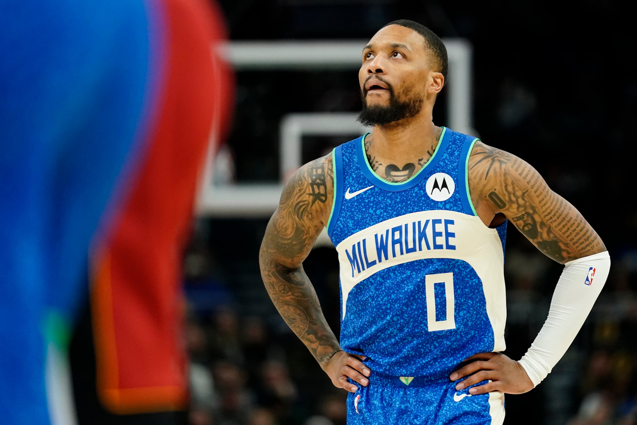 Damian Lillard está jugando su primera temporada con los Bucks después de 11 con los Trail Blazers.