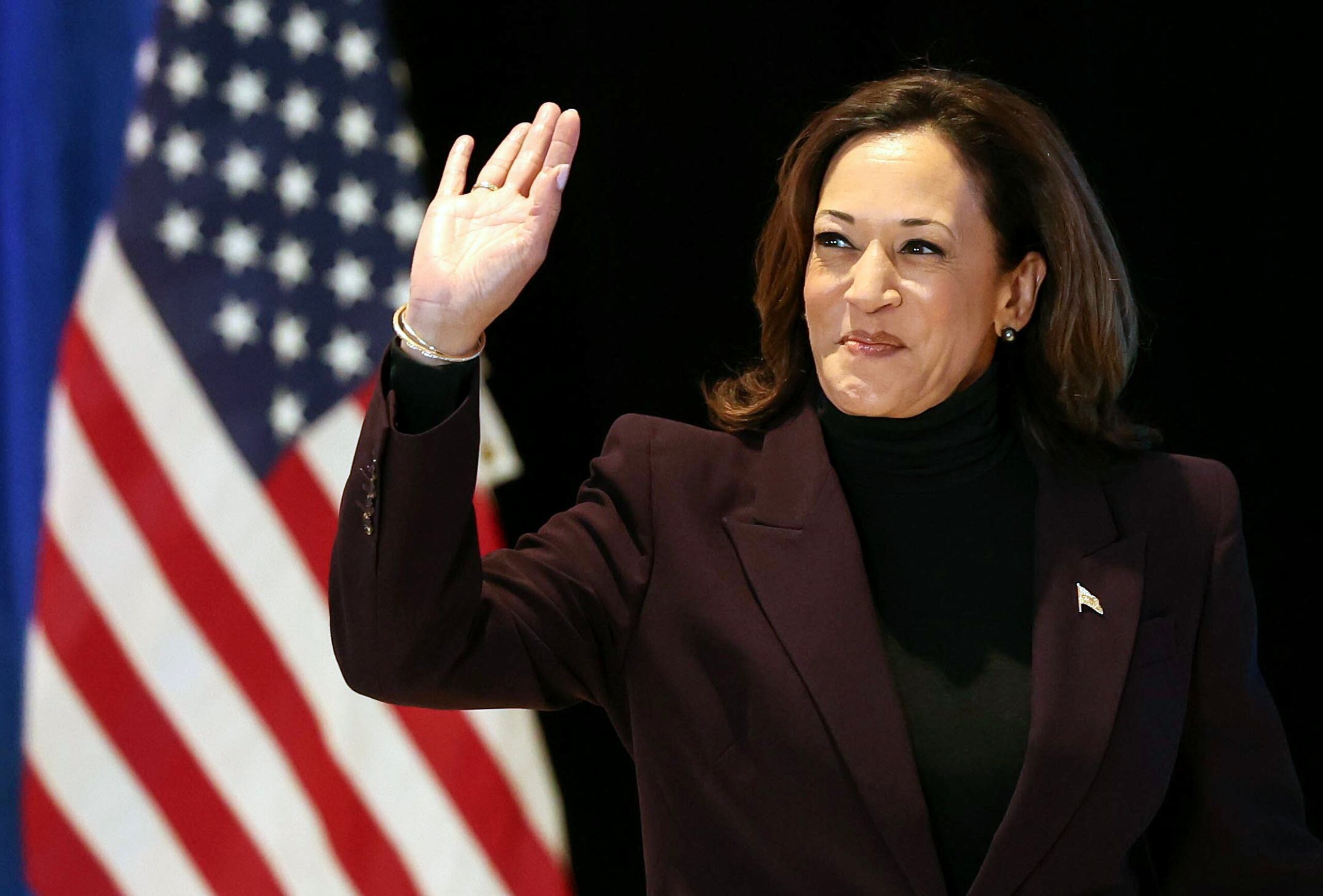 La vicepresidenta de Estados Unidos, Kamala Harris. (EFE/EPA/NEIL HALL)