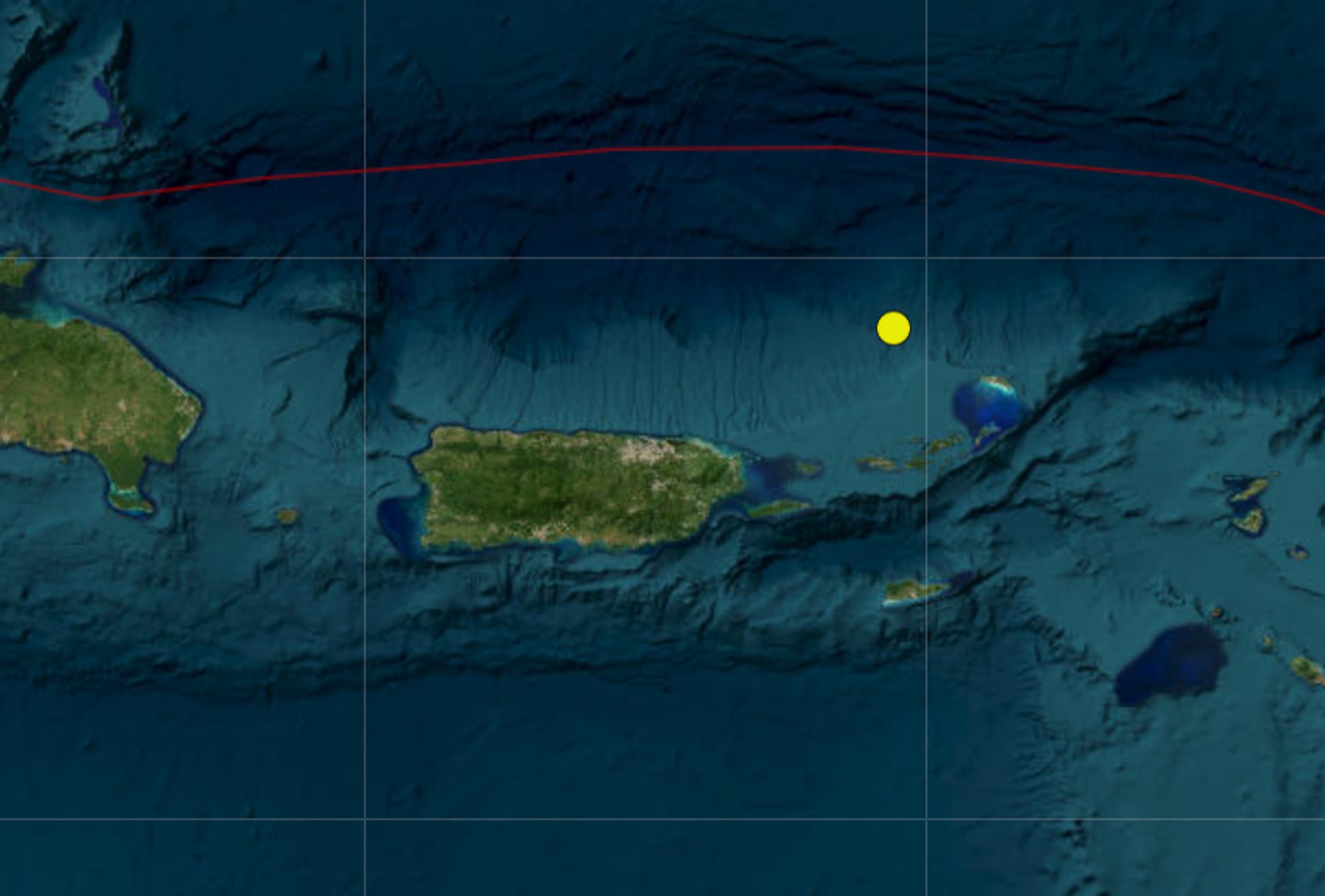 Temblor registrado la mañana del domingo.